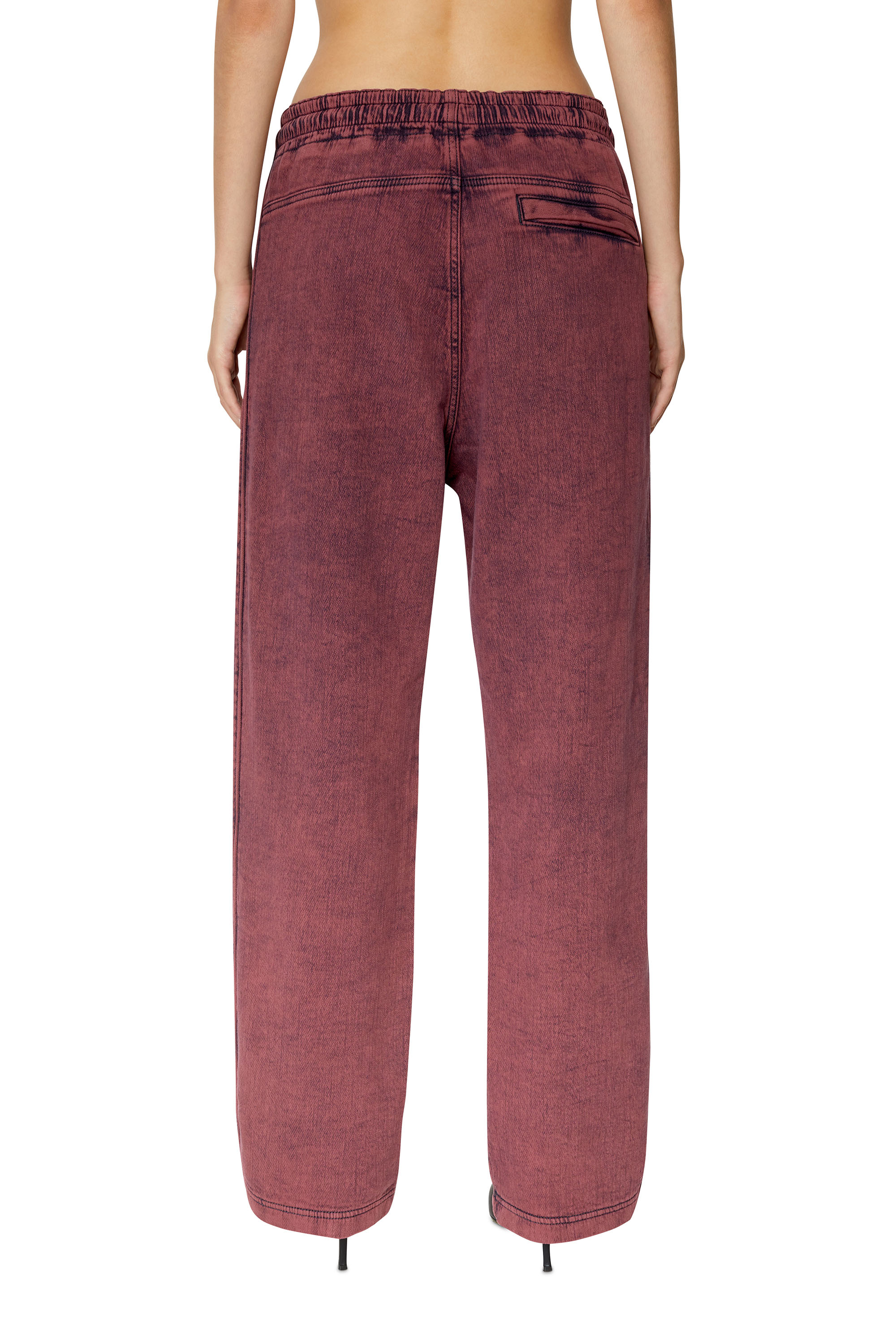 Diesel - D-Martians Track Denim 09E32 Straight, Red - Image 2
