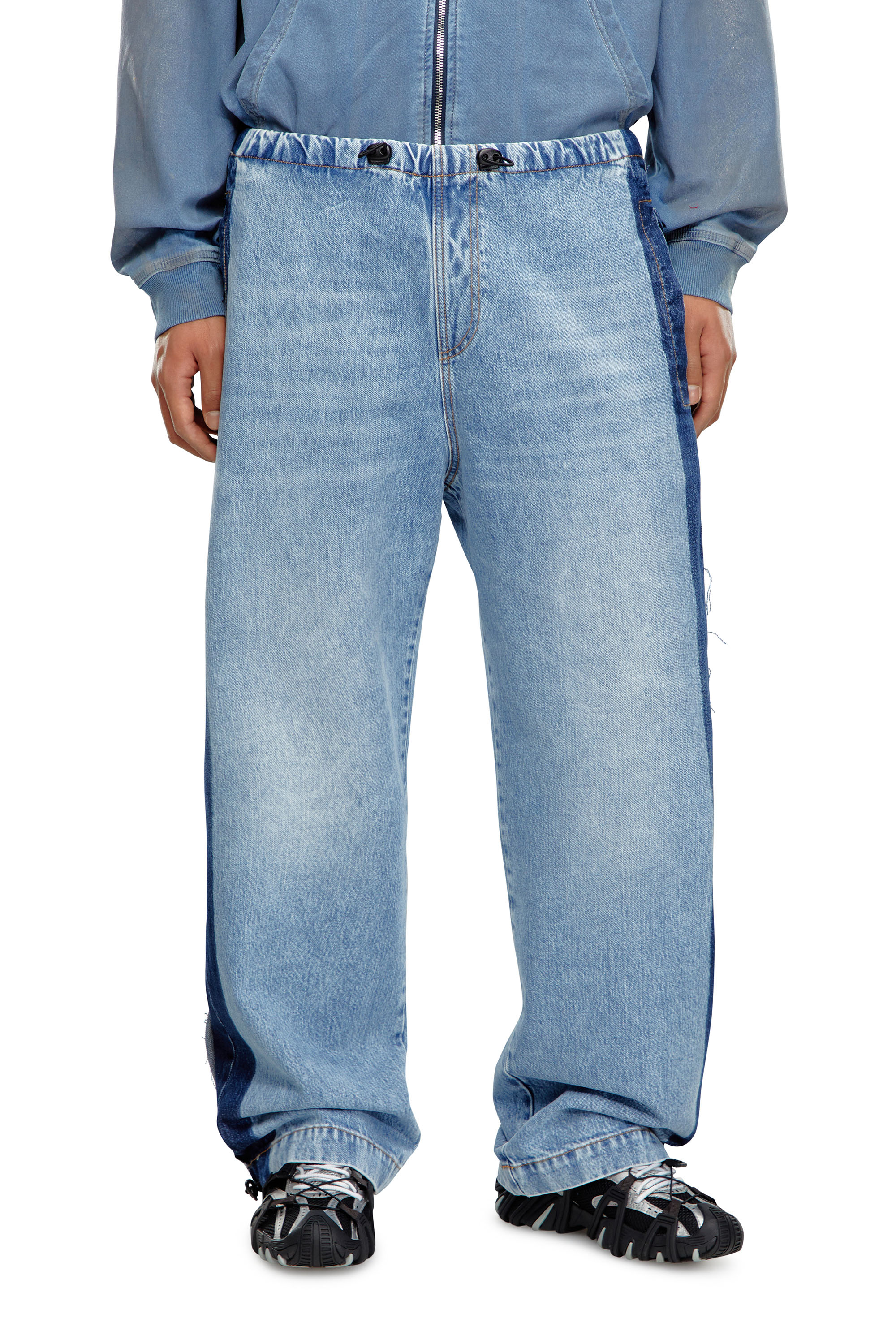 Diesel - Straight Jeans D-Martial 0GHAC, Light Blue - Image 4