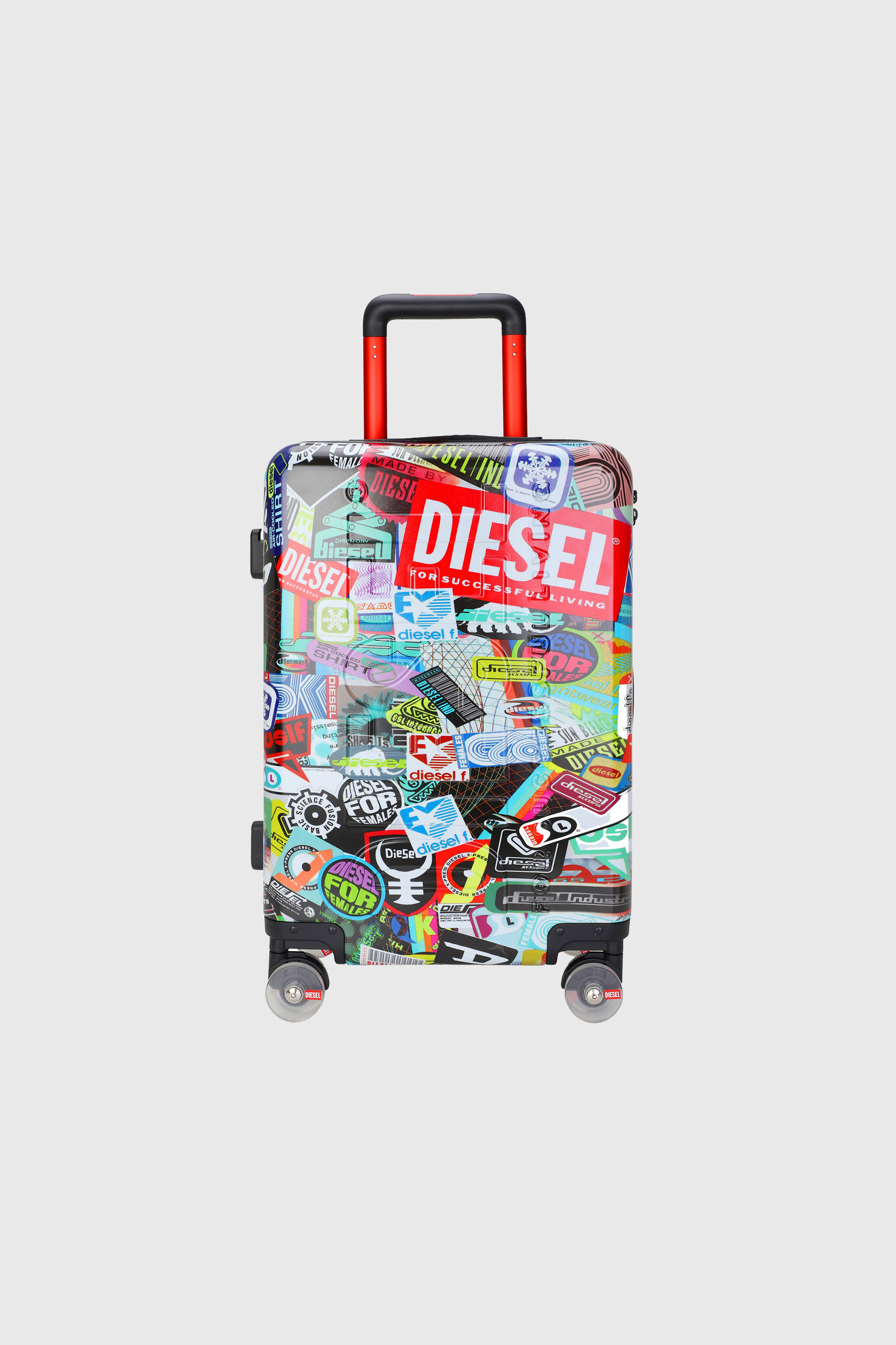 Diesel - DIESEL PC PRINTED TROLLEY-STICKERS- DSL0, Unisex's Sticker style suitcase size S in Multicolor - 1
