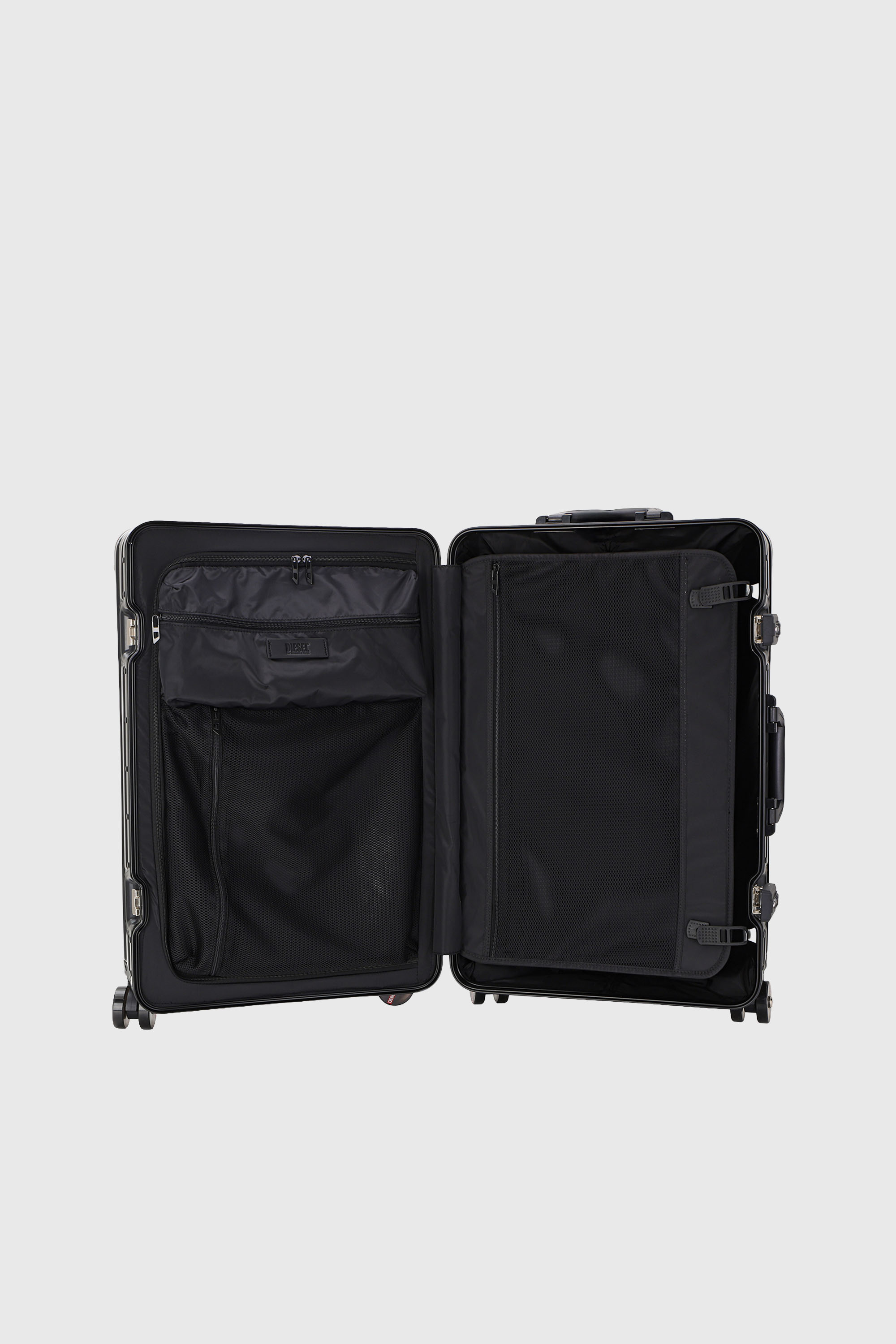 Diesel - DIESEL ALUMINUM TROLLEY- DSL002, Unisex's Aluminum suitcase size M in Black - 3