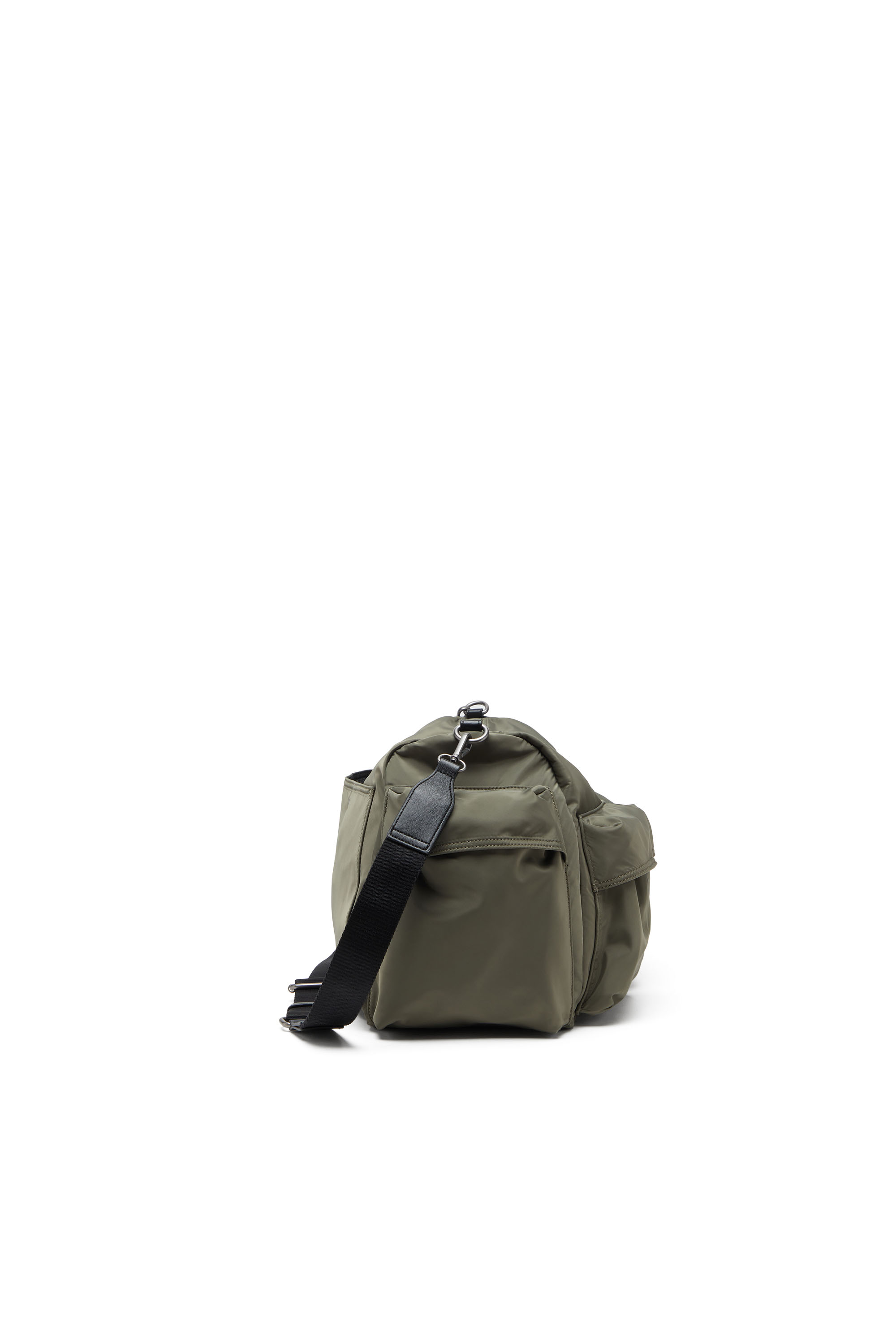 Diesel - MULTI-PKTS DUFFLE X, Unisex's Multi-Pkts-Multipocket duffle bag in utilitarian shell in Military Green - 4