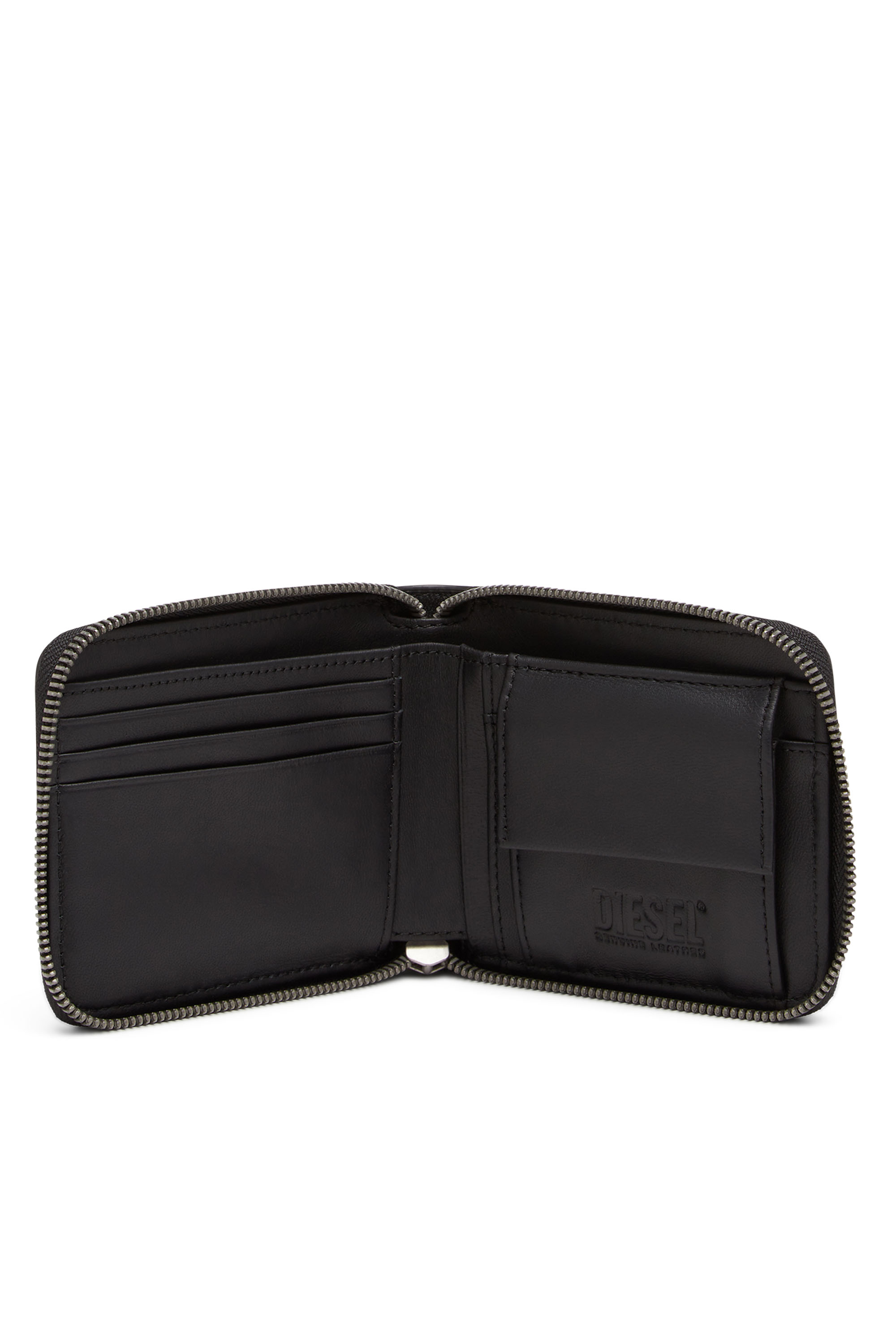 Diesel - BI-FOLD COIN ZIP XS, Black/Green - Image 3
