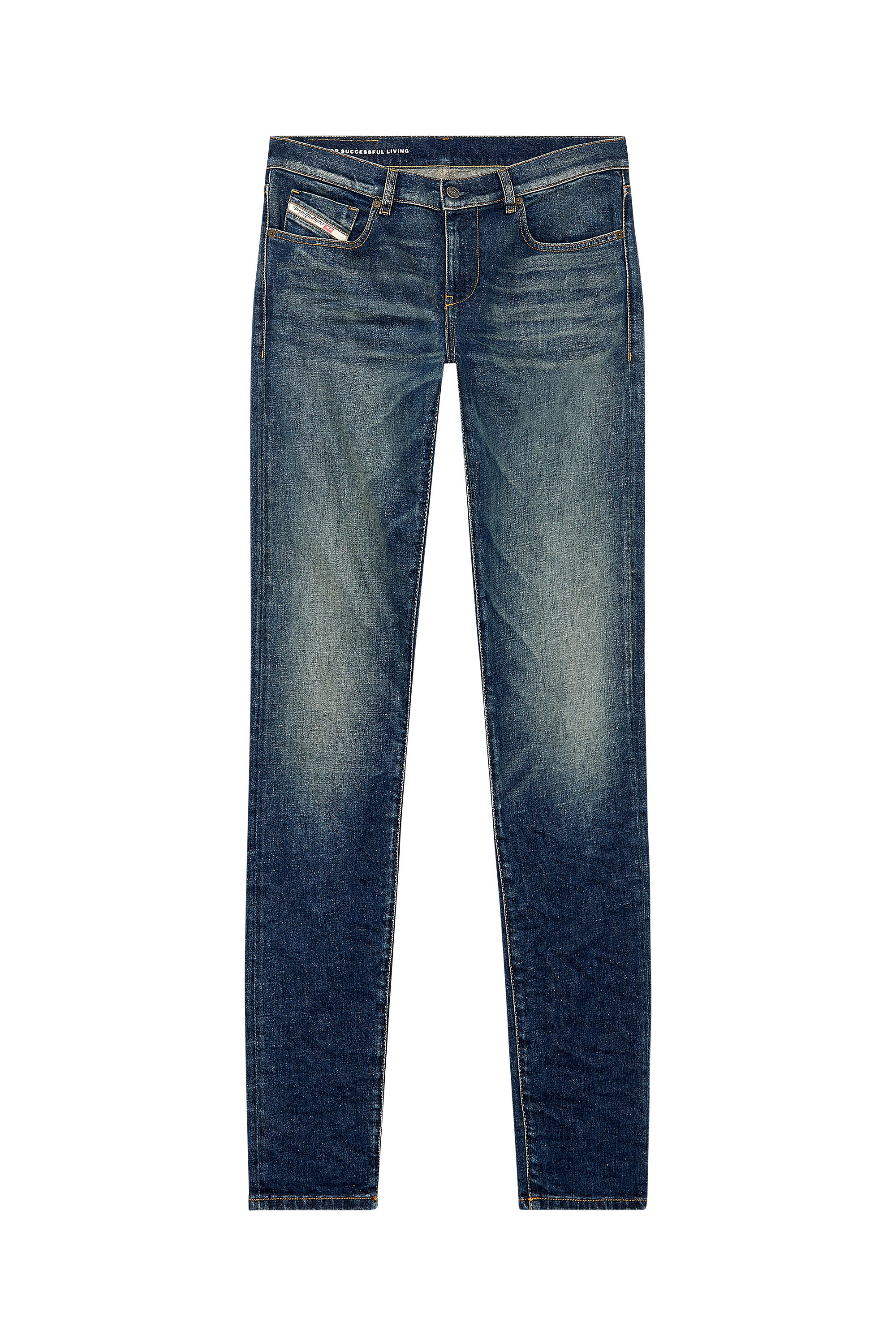 Diesel - Slim Jeans 2019 D-Strukt 09H49, Dark Blue - Image 5