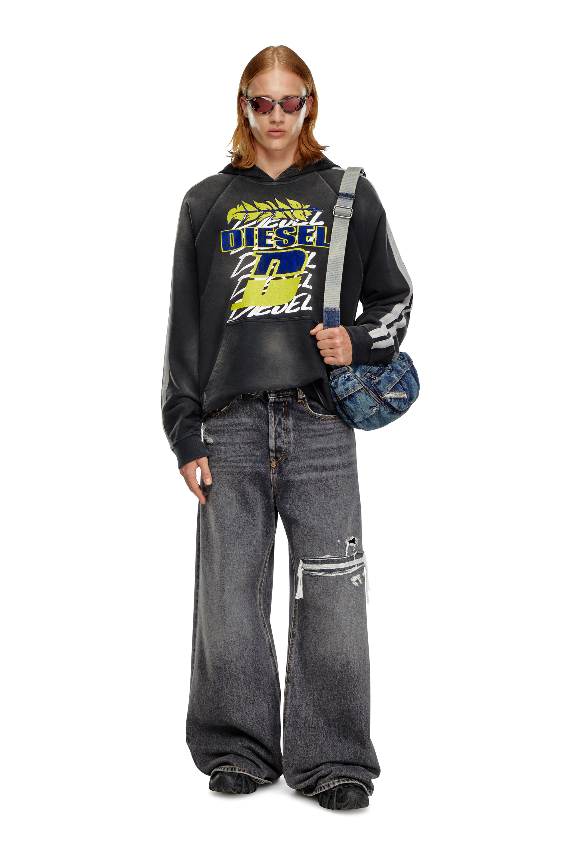 Diesel - D-Rise 007F6 Straight Jeans, Black/Dark grey - Image 5