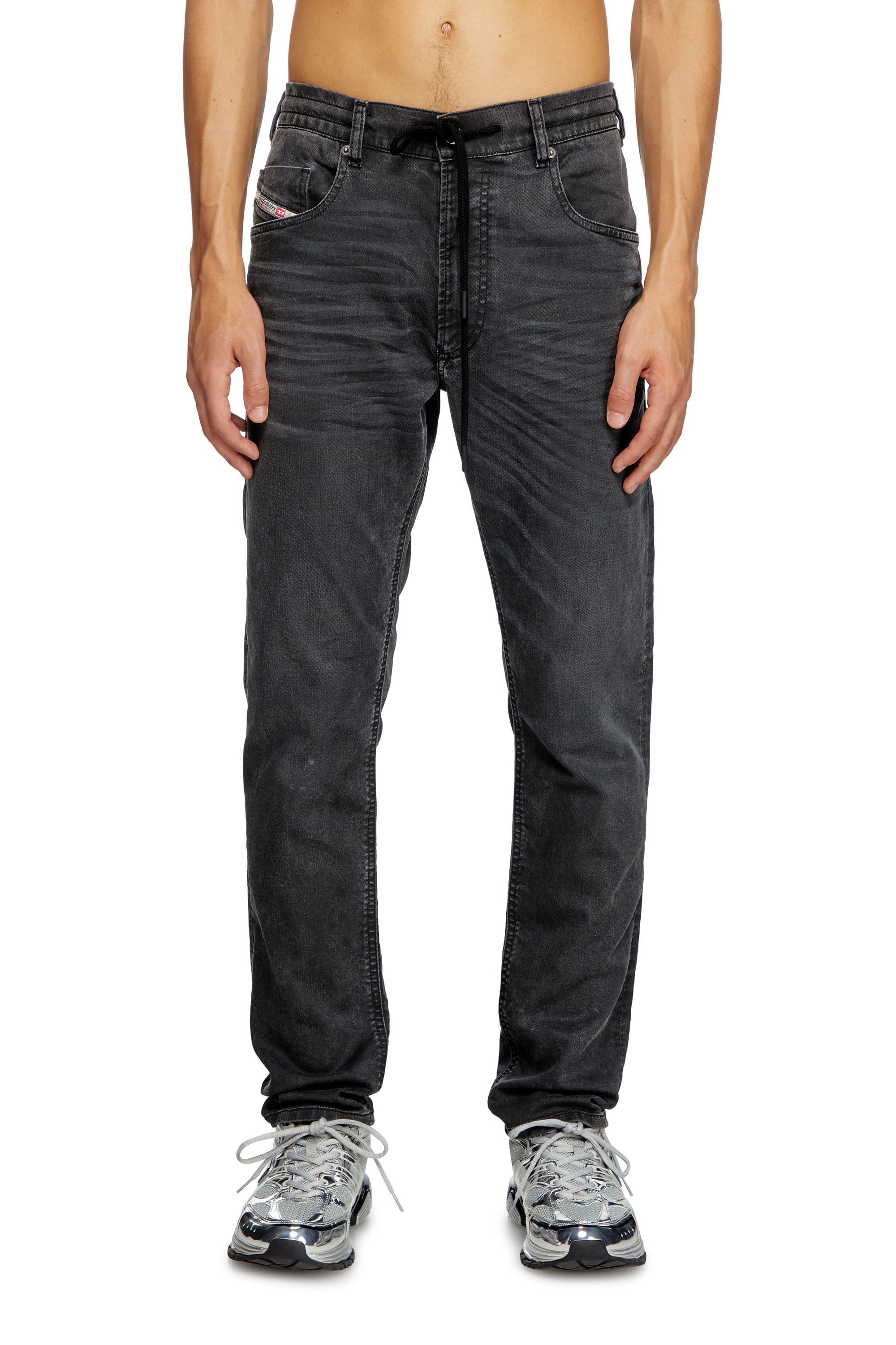 Diesel - Man's Regular 2032 D-Krooley Joggjeans® 09J75, Black - 1