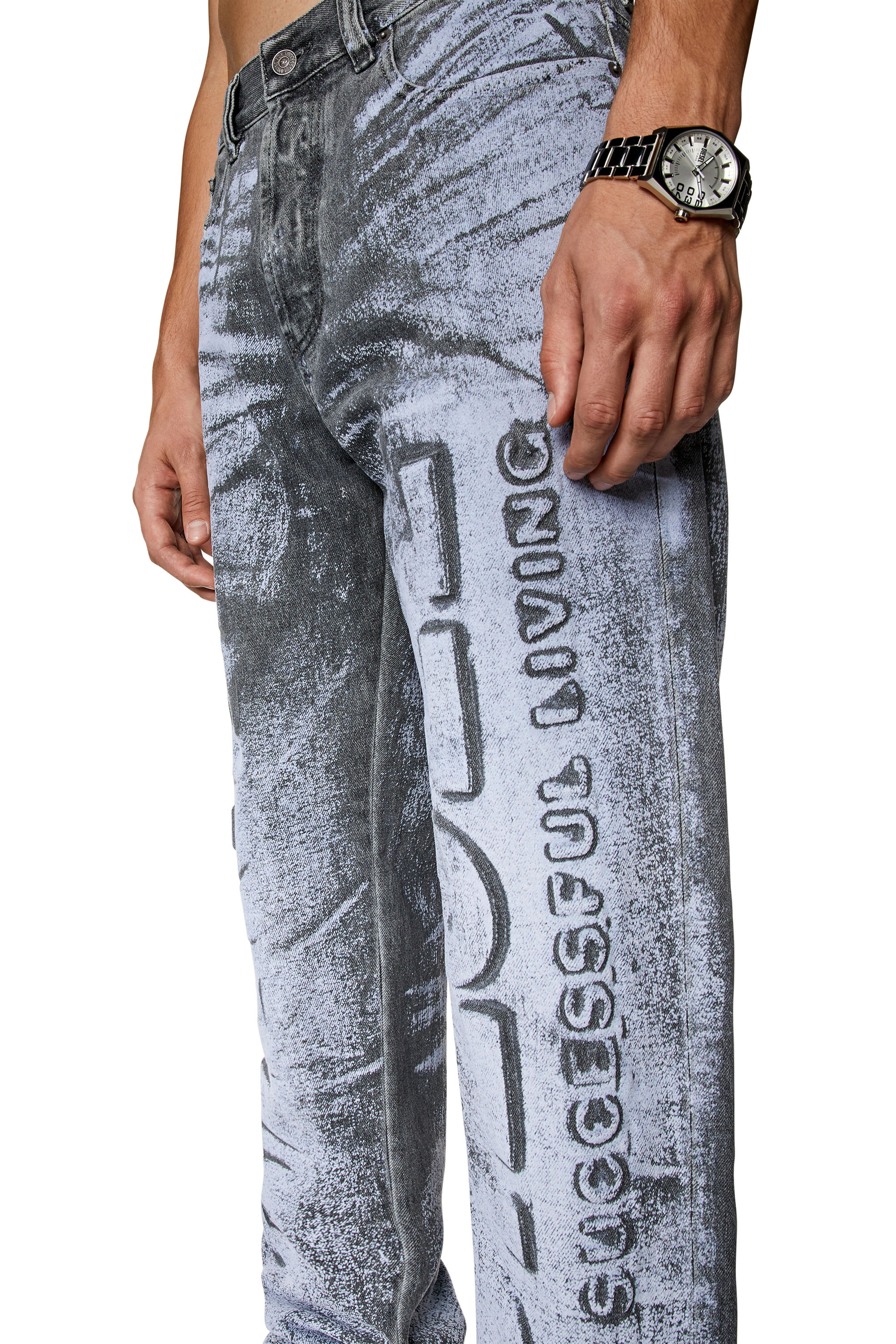 Diesel - Straight Jeans 2010 D-Macs 007T5, Grey - Image 4