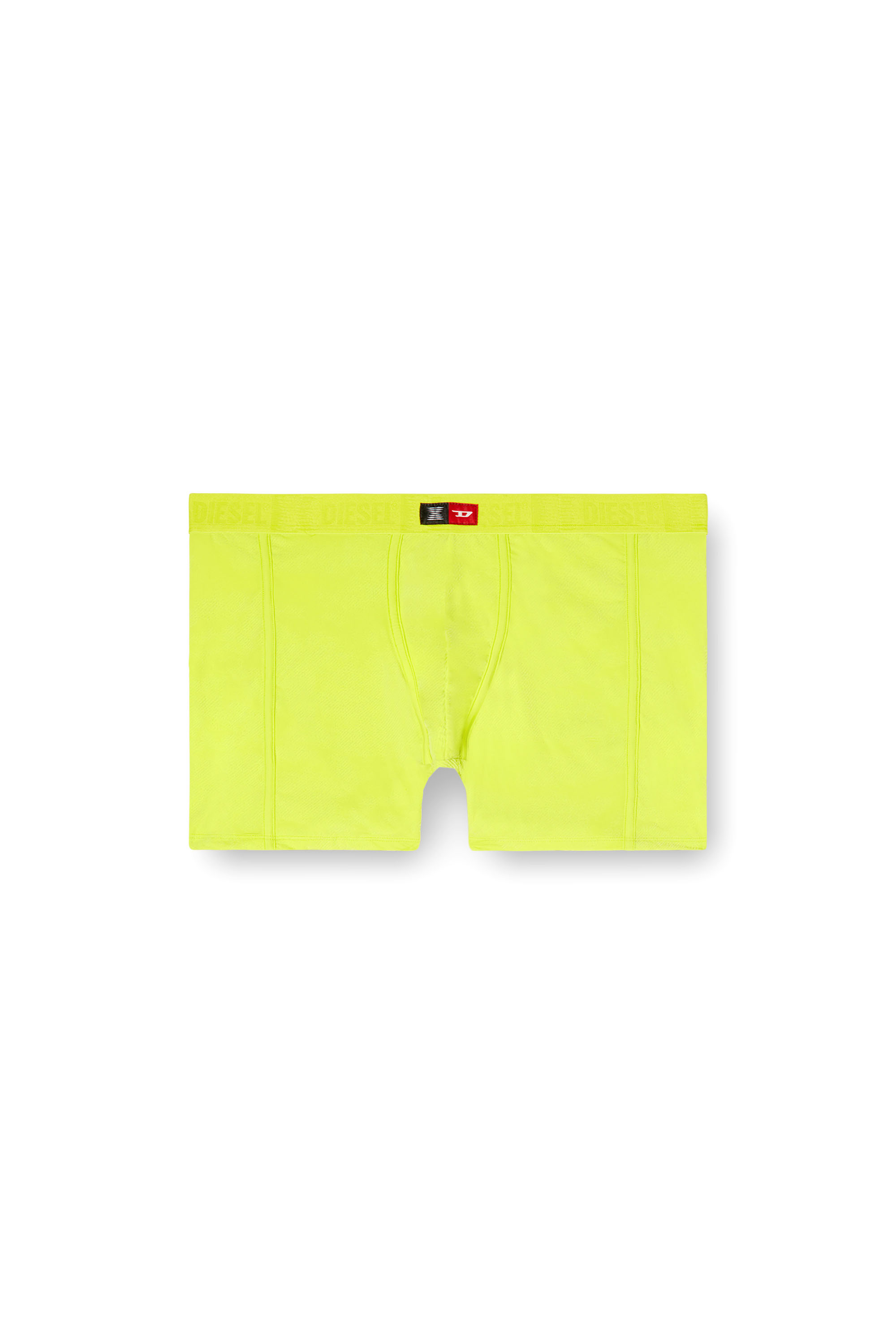 Diesel - FLOCKED-BOXER-BRIEFS, Man's Flocked microfibre boxer briefs in Green Fluo - 5