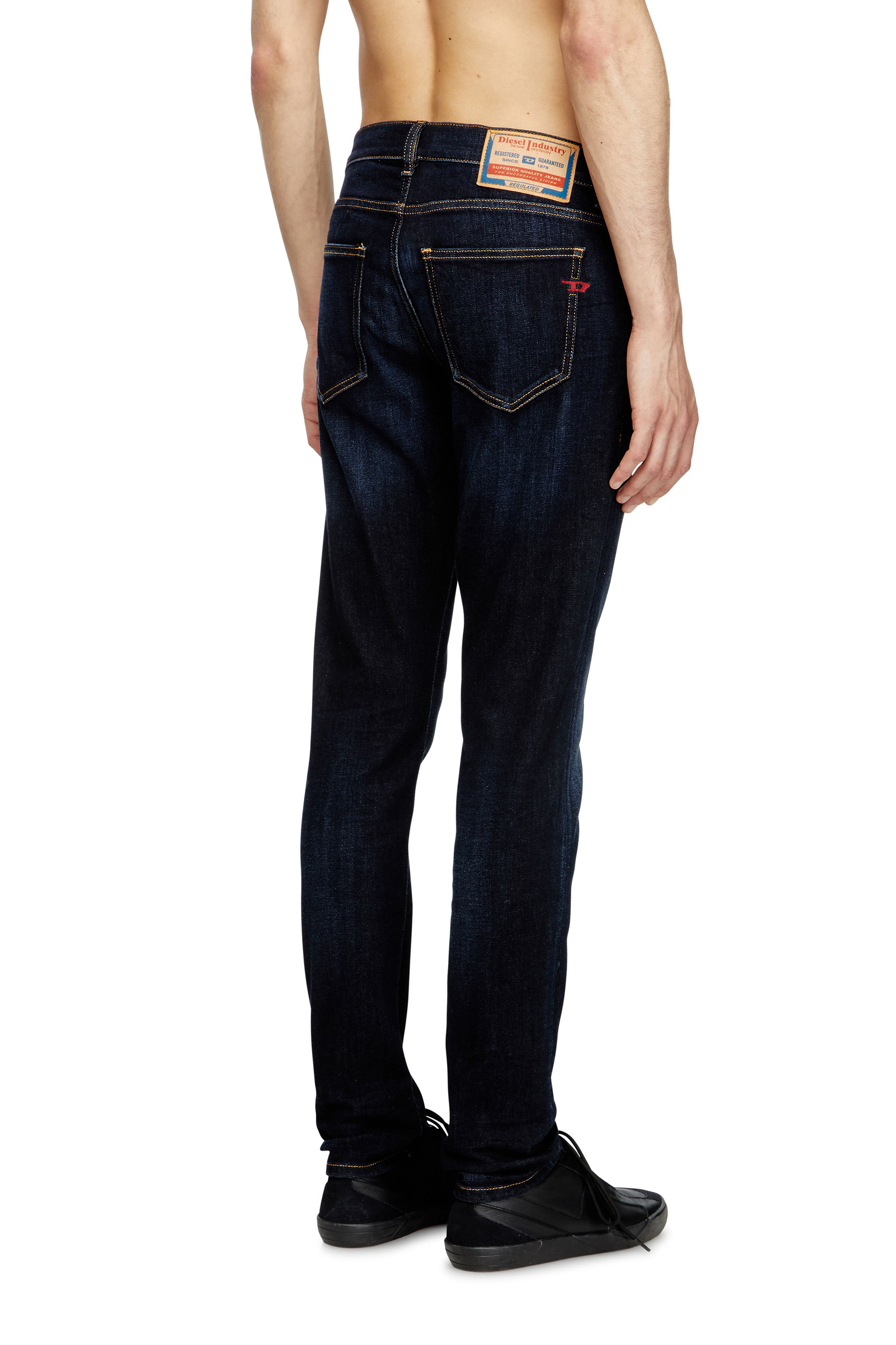 Diesel - Man's Slim Jeans 2019 D-Strukt 009ZS, Dark Blue - 4