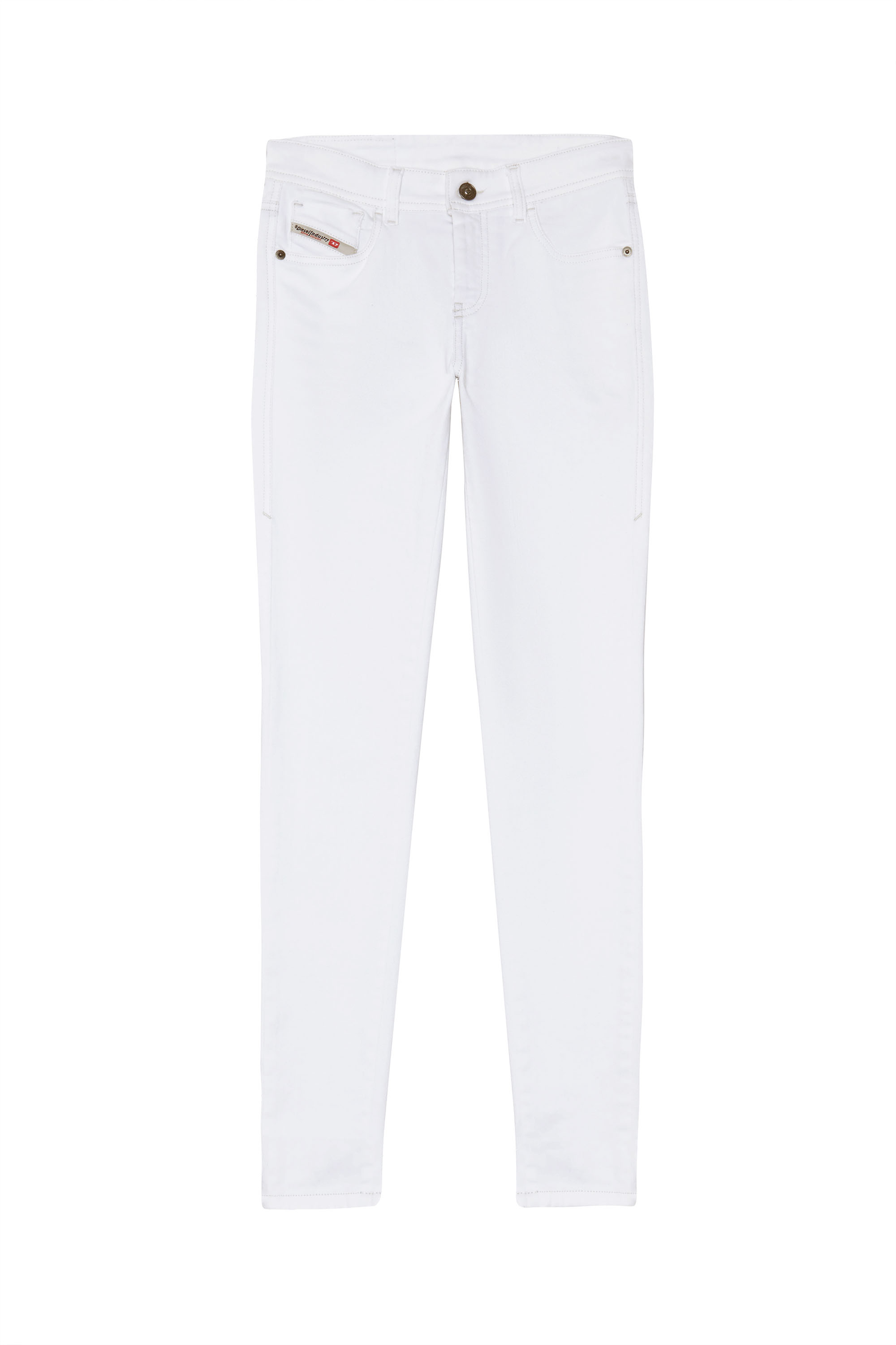 Diesel - 2017 SLANDY 09C78 Super skinny Jeans, White - Image 6