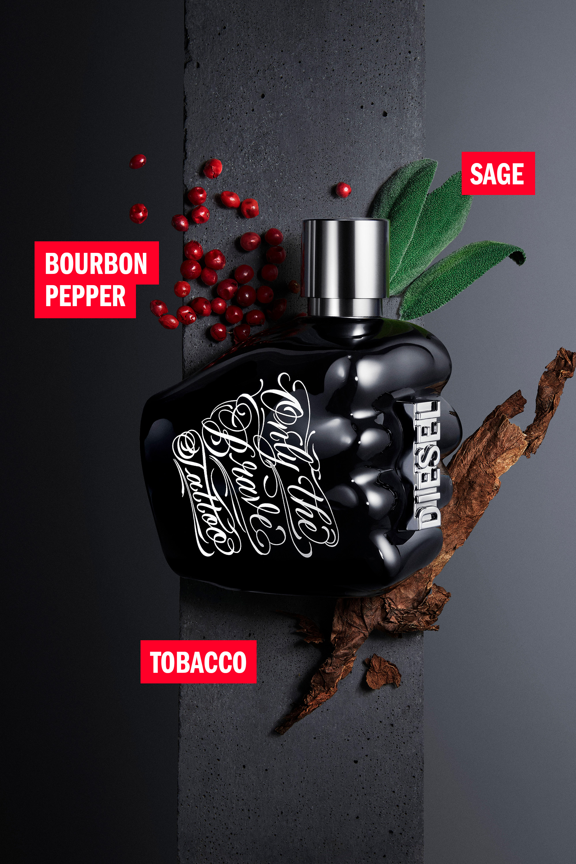 Diesel - ONLY THE BRAVE TATTOO 50 ML, Black - Image 4