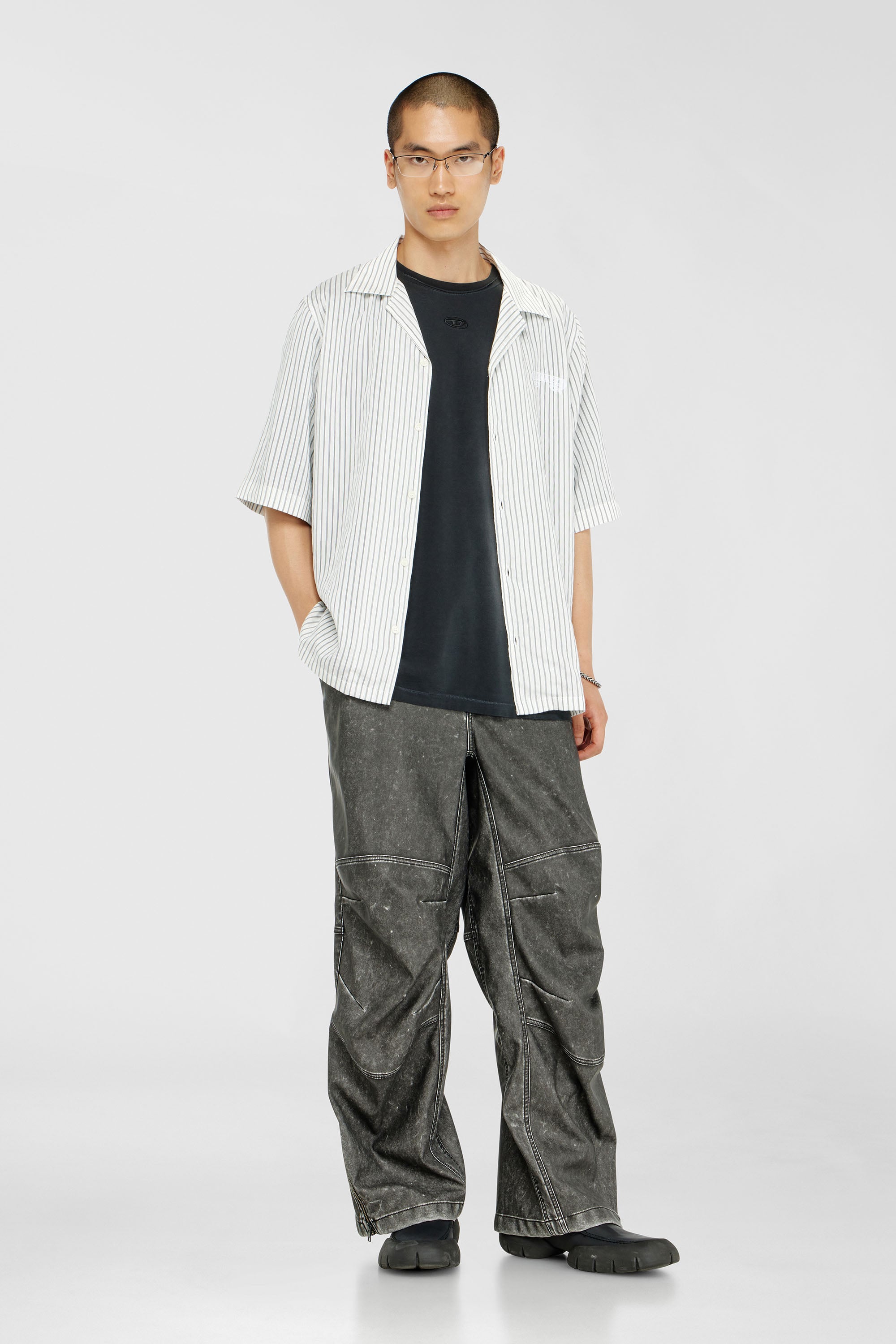Faded T-shirt with ripped pocket detail