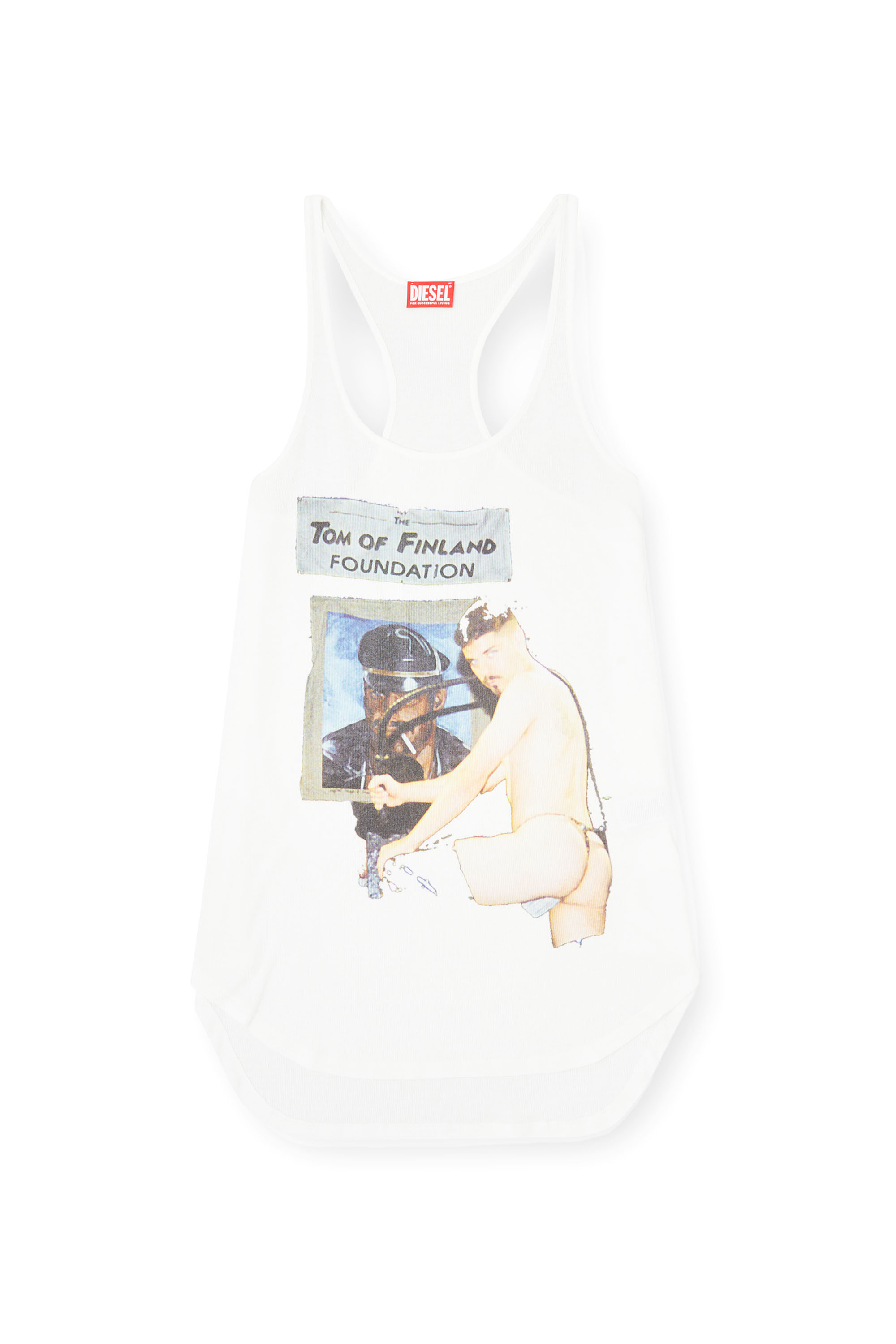Diesel - PR-T-SHANRY-TOM25, Unisex's Tank top with graphic print in White - 3