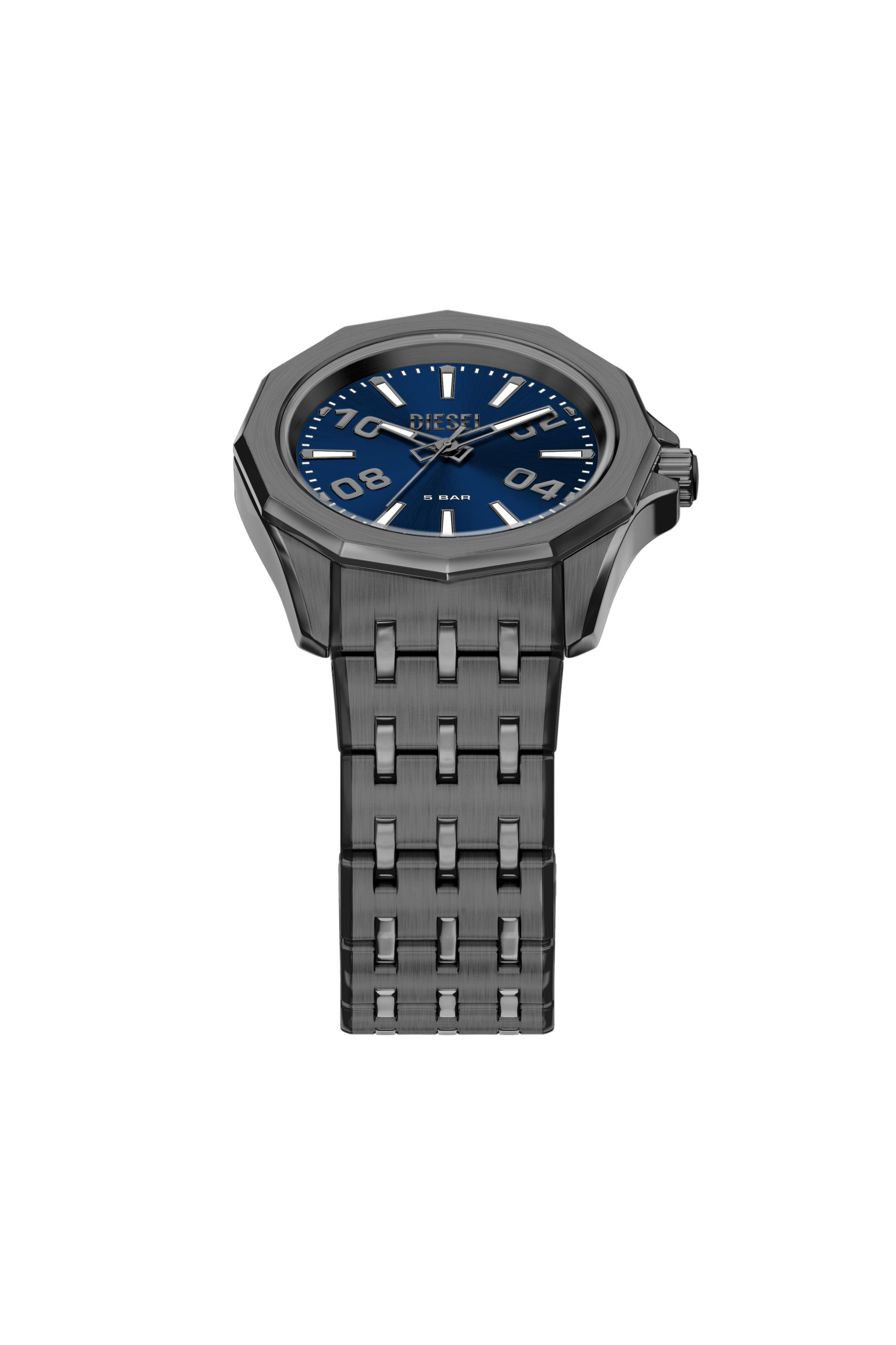 Diesel - DZ2238 WATCH, Man's Stinger gunmetal stainless steel watch in Dark grey - 6