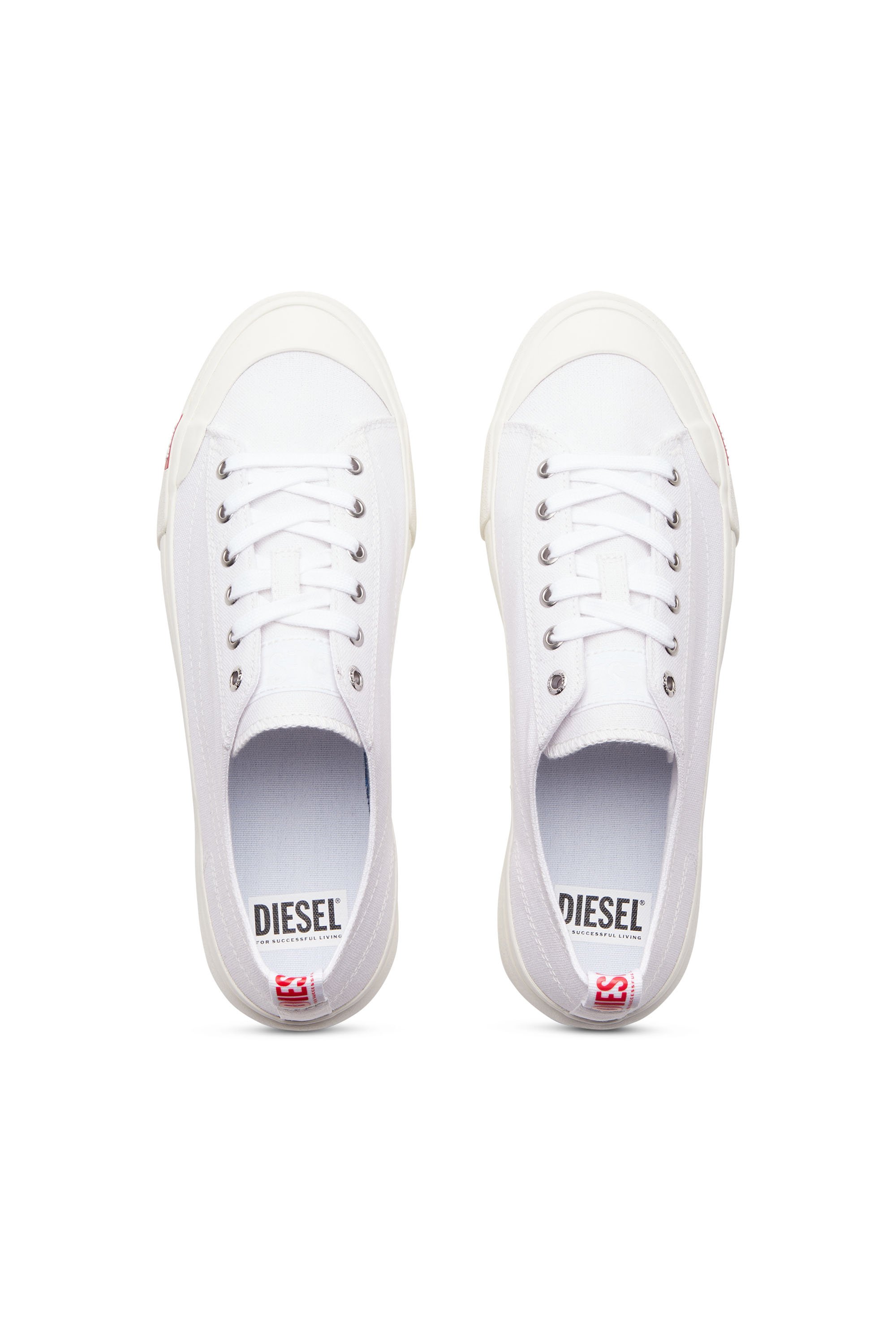 Diesel - S-ATHOS LOW W, Woman's S-Athos Low-Canvas sneakers in White - 5