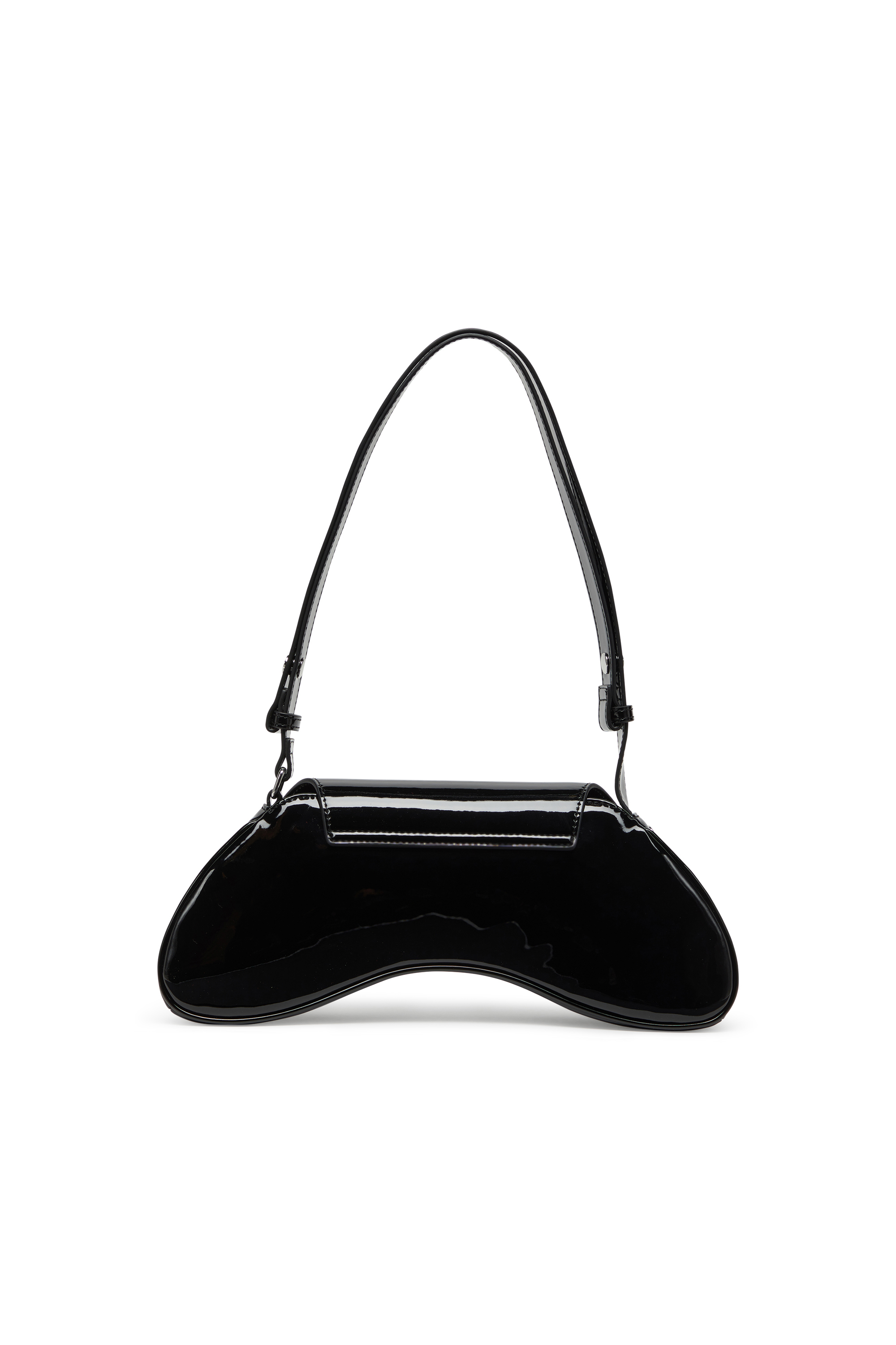 Diesel - PLAY CROSSBODY, Woman's Play-Crossbody bag in glossy PU in Black - 2