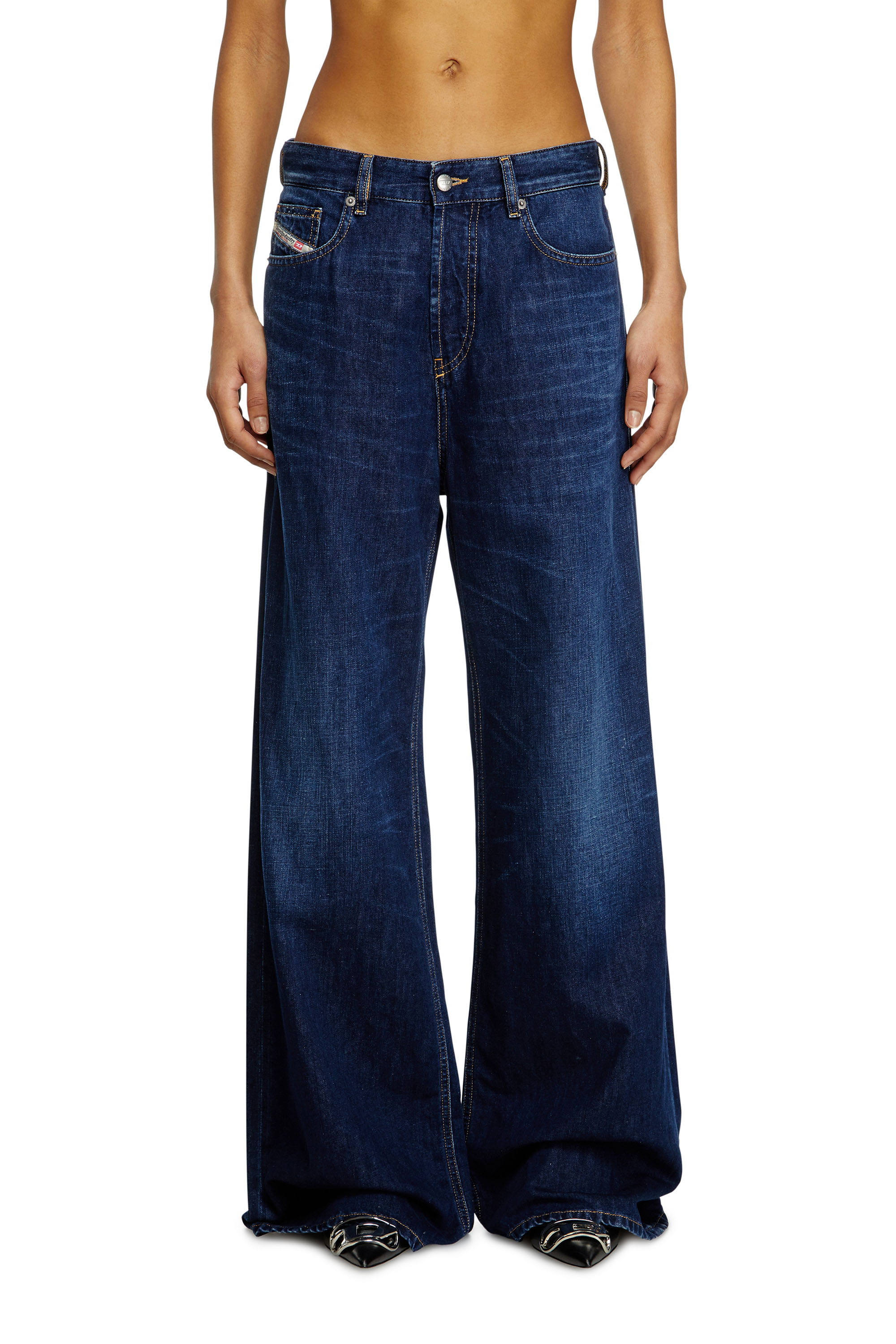 Diesel - Woman's Relaxed Jeans 1996 D-Sire 068RA, Dark Blue - 1