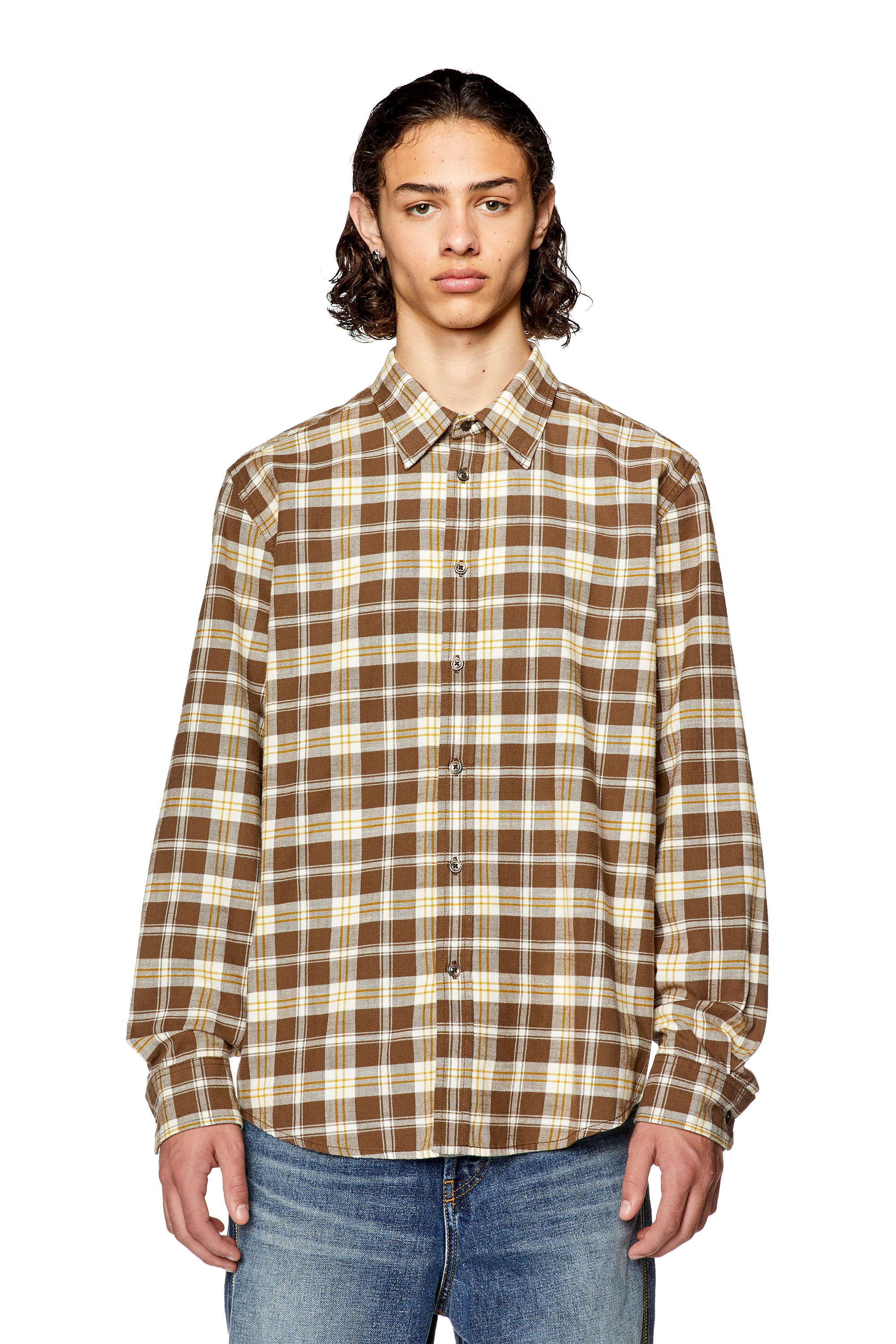 Diesel - S-UMBE-CHECK-NW, Brown/Beige - Image 5