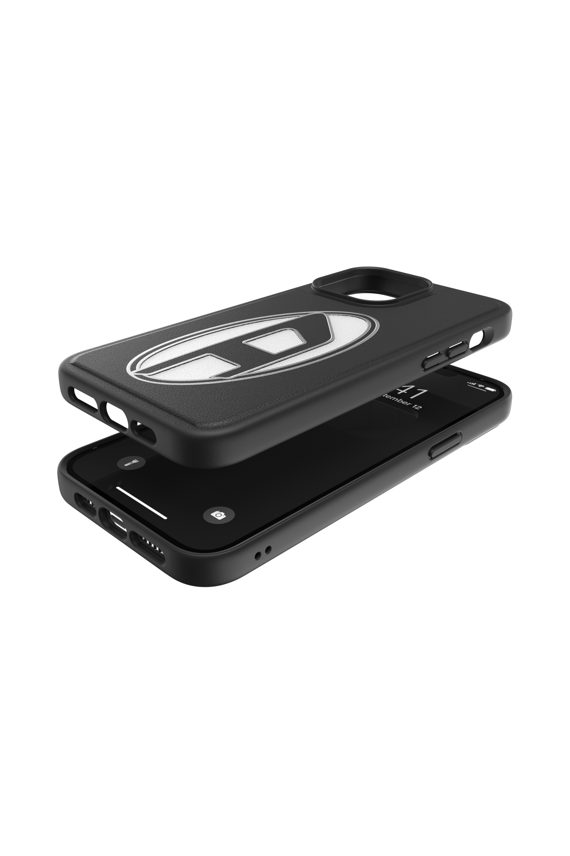 Diesel - 48873 STANDARD CASE, Unisex's Moulded Case Premium Primary D for iPhone 13 Pro Max in Black - 3