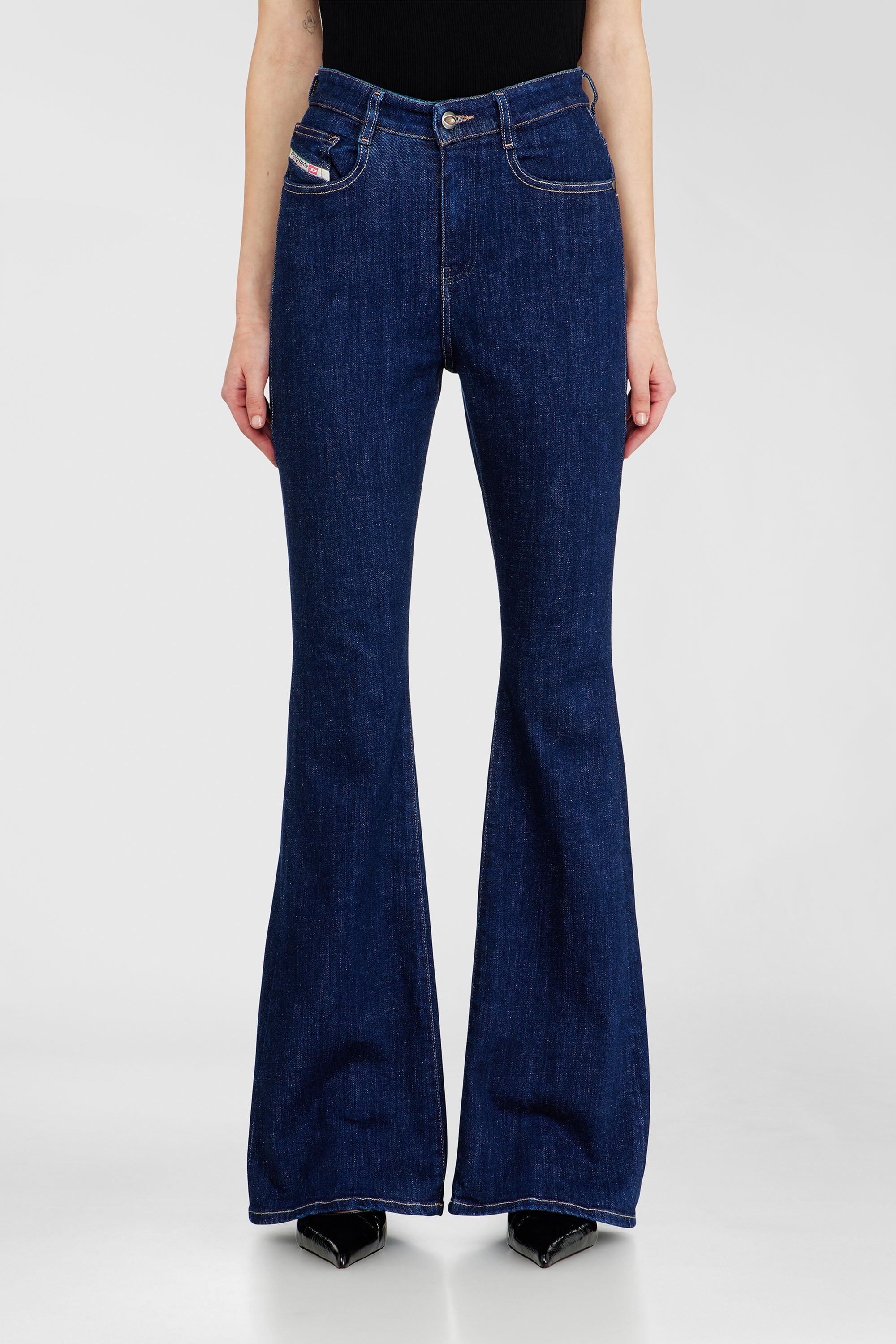 Diesel - Woman's Bootcut Jeans 1973 D-Partt 09Q03, Dark Blue - 1