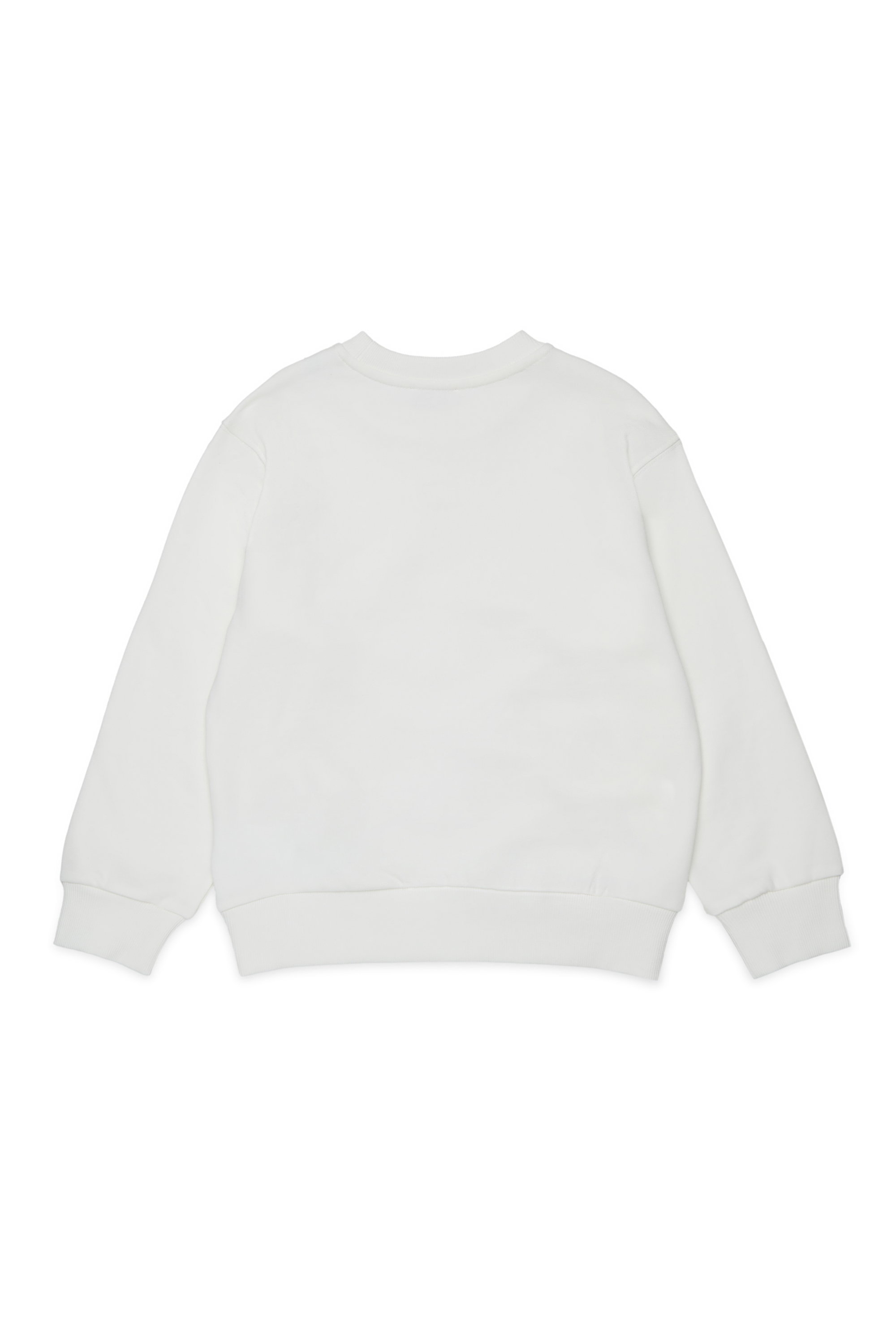 Diesel - SXGIN OVER, Unisex's Sweatshirt small logo patch in White - 2