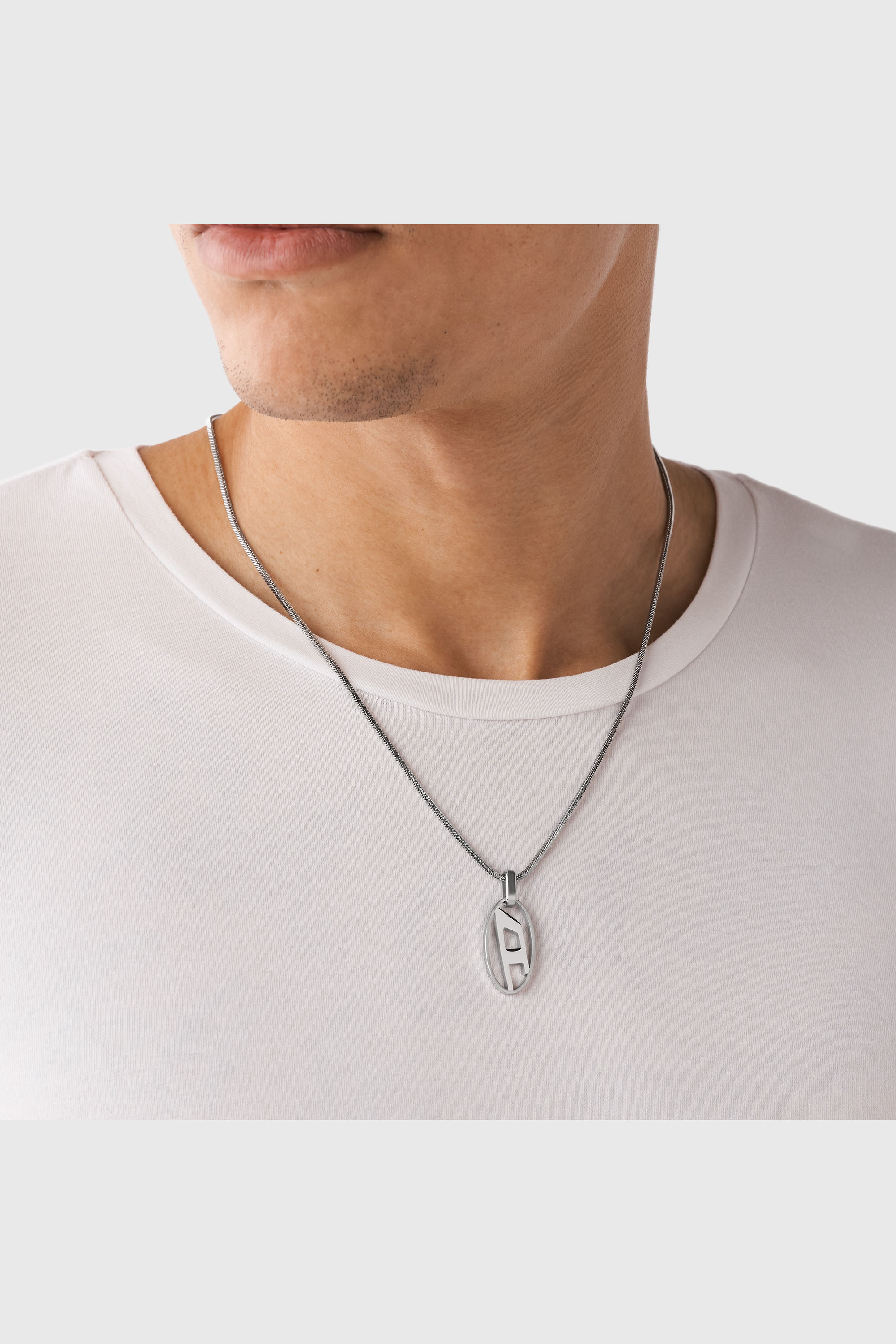 Diesel - DX1342, Unisex's Stainless steel pendant necklace in Silver - 3