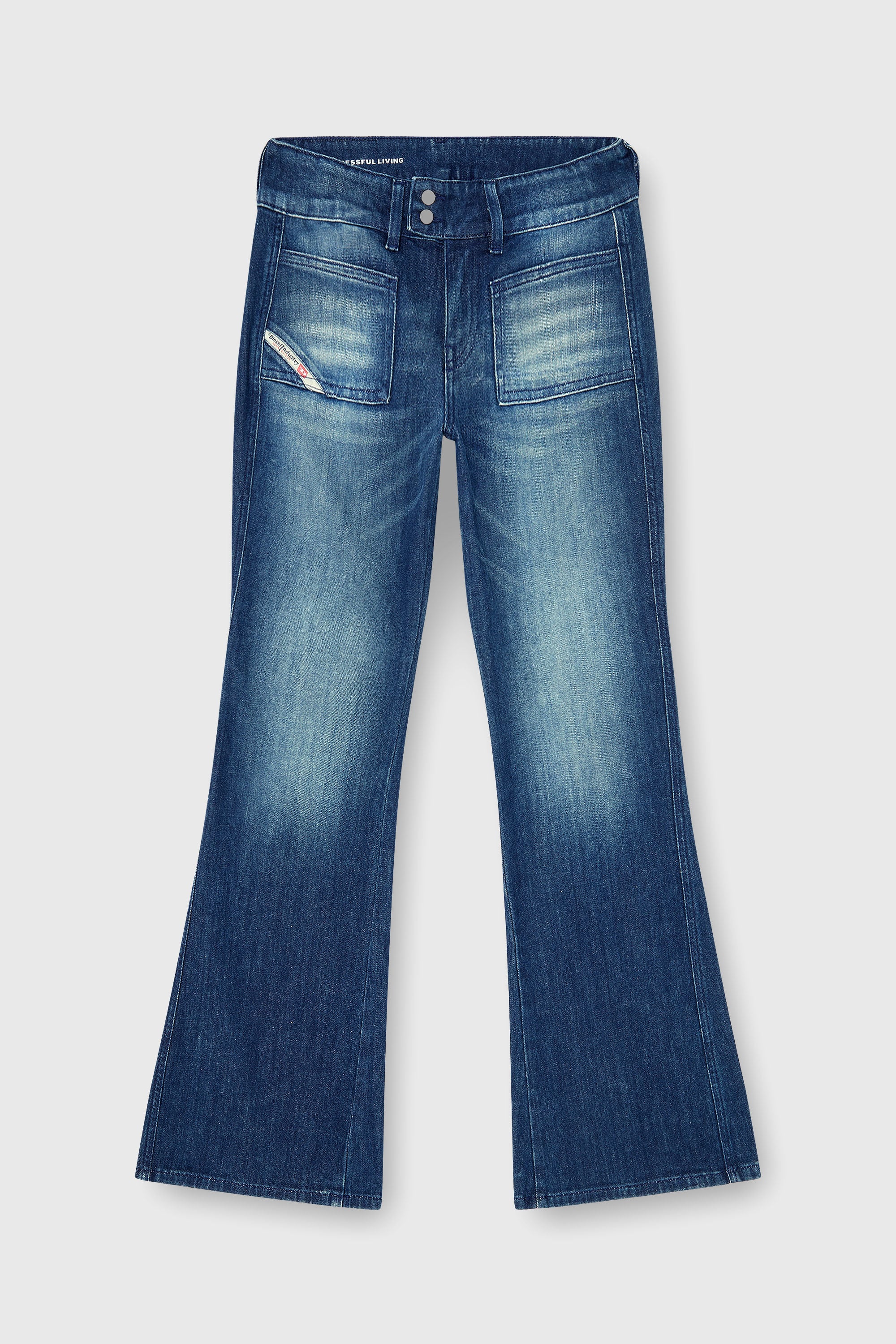 Diesel - Woman's Bootcut Jeans D-Hush 0KBBR, Dark Blue - 2
