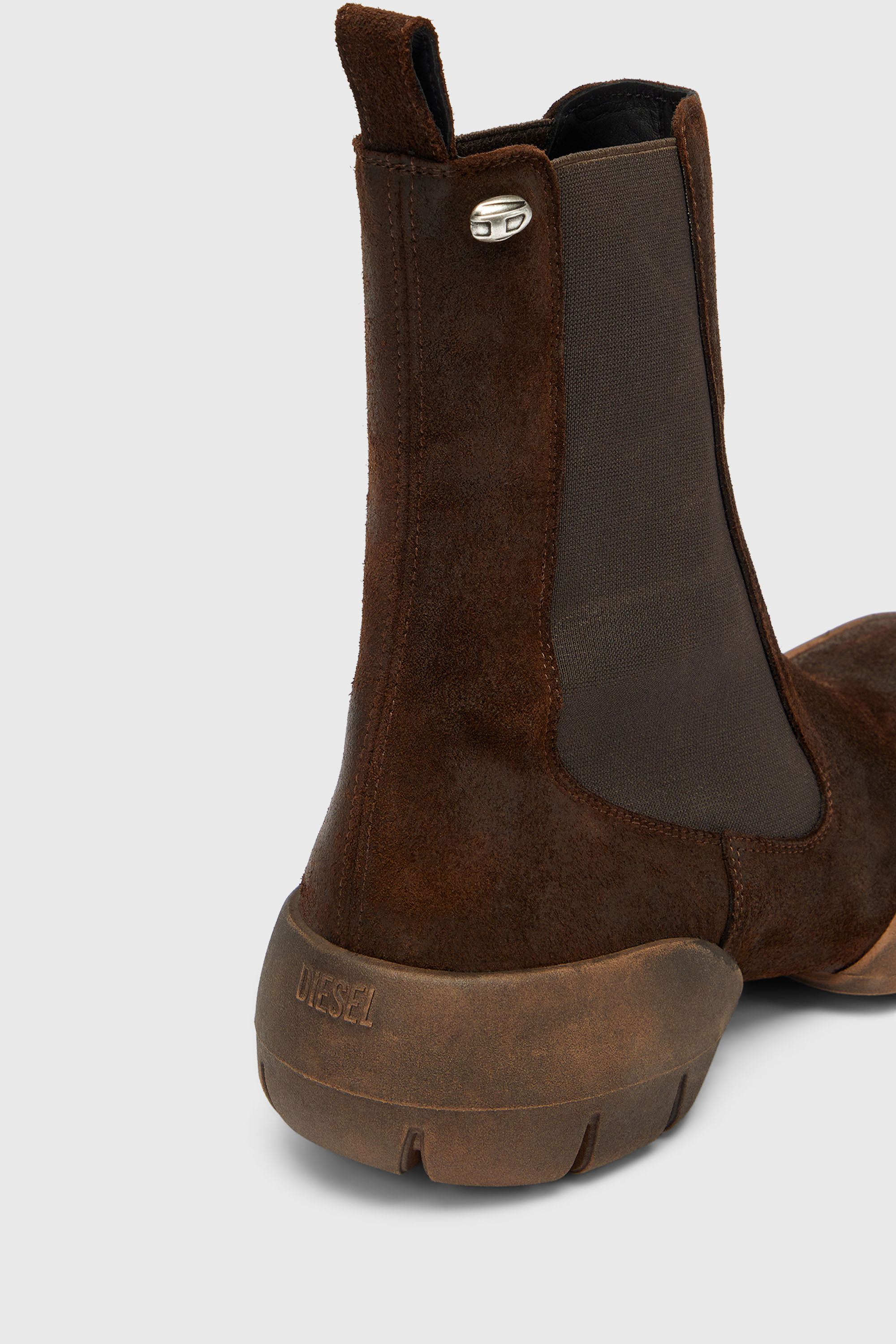 Diesel - D-MATHIEU CH, Man's D-Mathieu - Suede boots with rubber outsole in null - 4