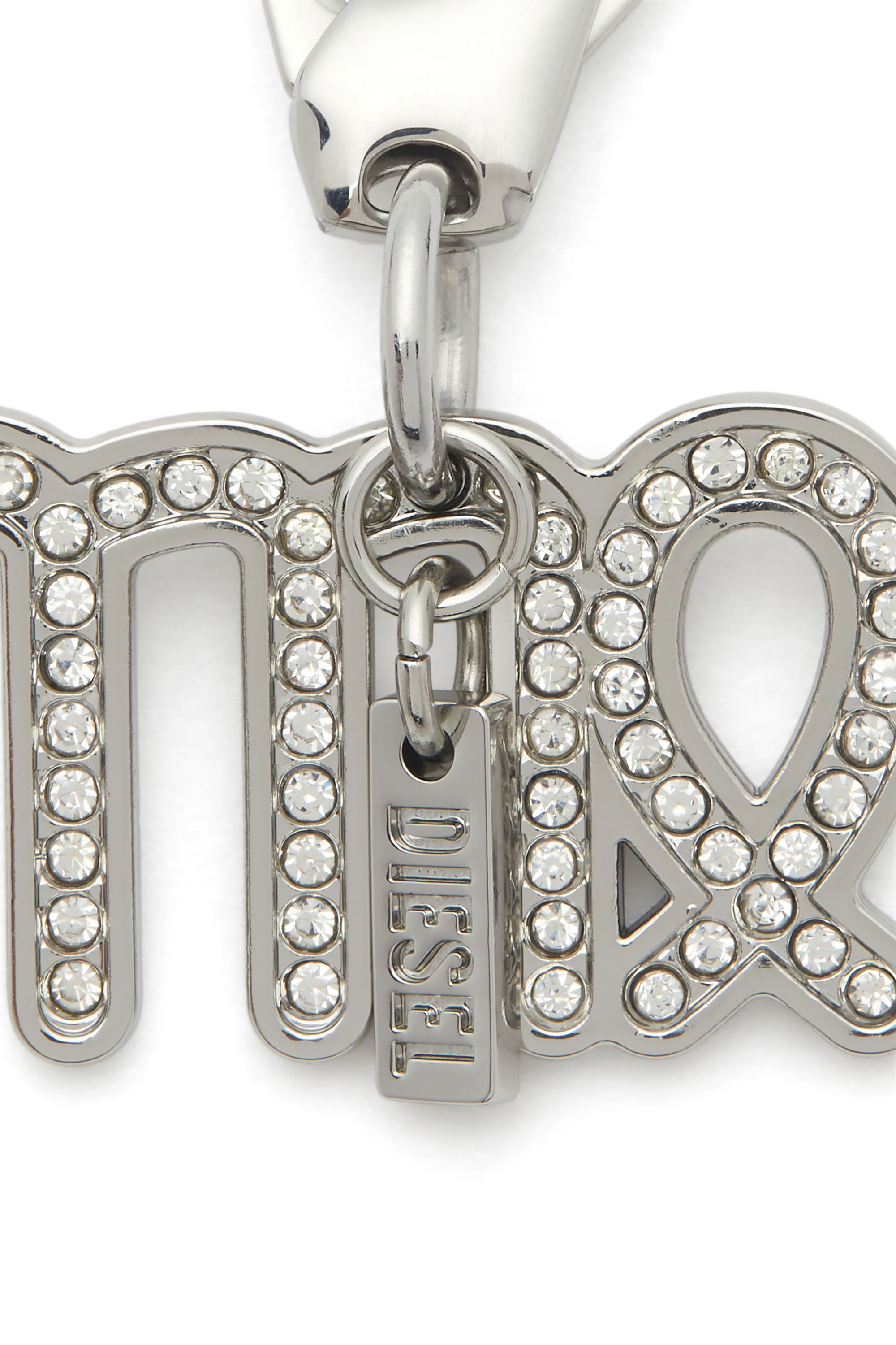 Diesel - CHARM VIRGO, Unisex's Metal Virgo charm with rhinestones in Silver - 2