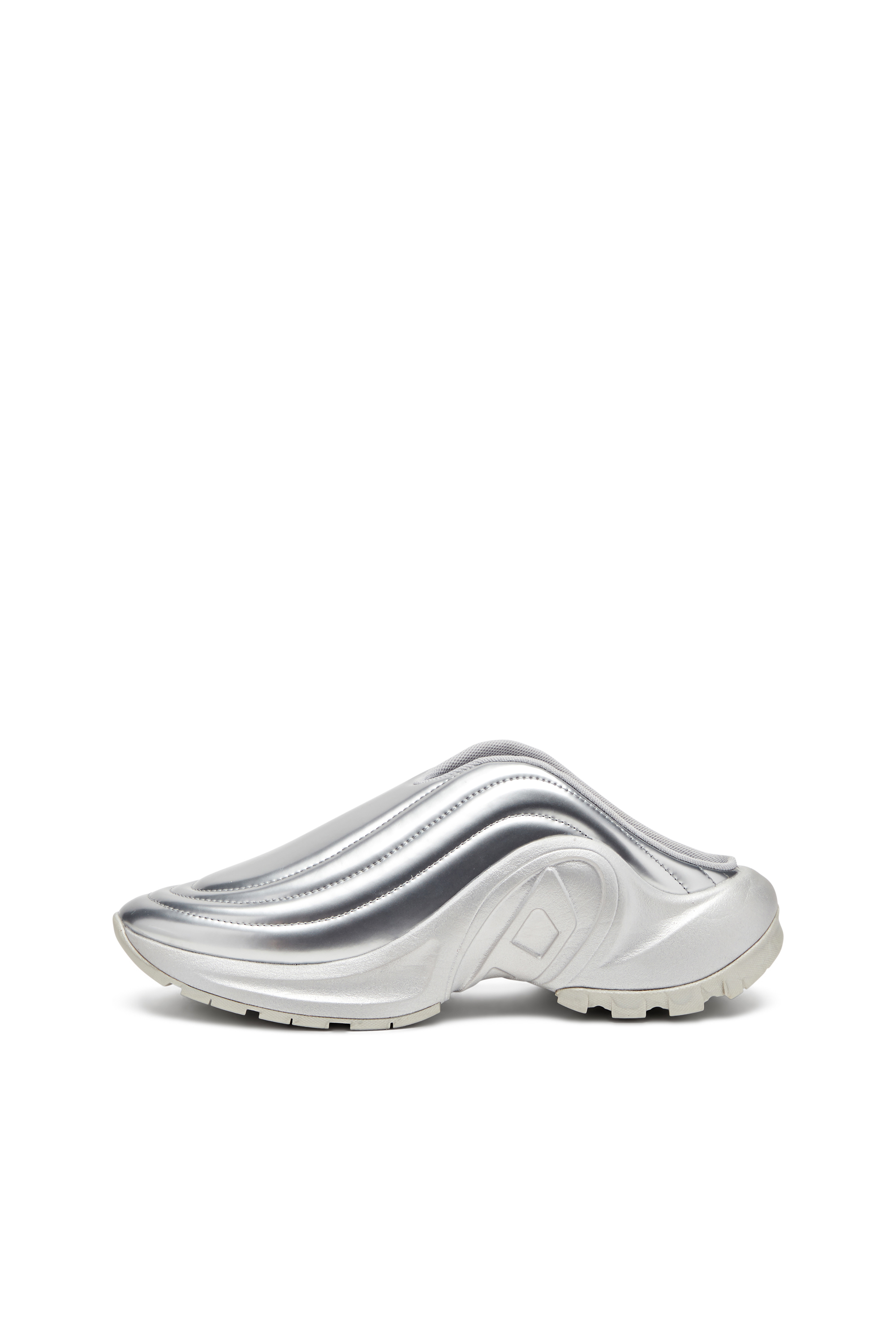 Diesel - S-D-RUNNER MULE X, Unisex's S-D-Runner-Metallic mules in Silver - 7