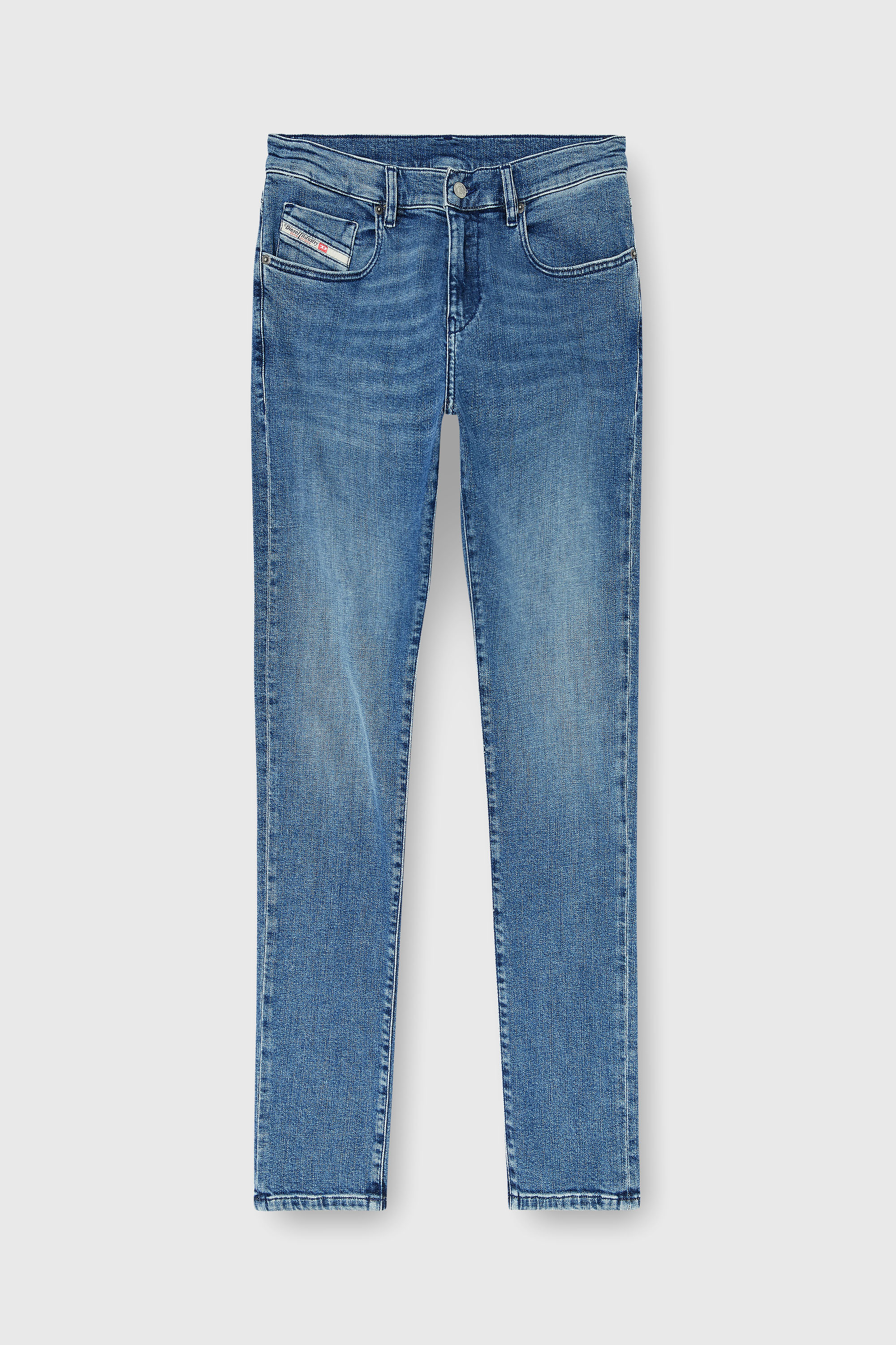 Diesel - Man's Slim Jeans 2019 D-Strukt 0HDBK, Medium blue - 6