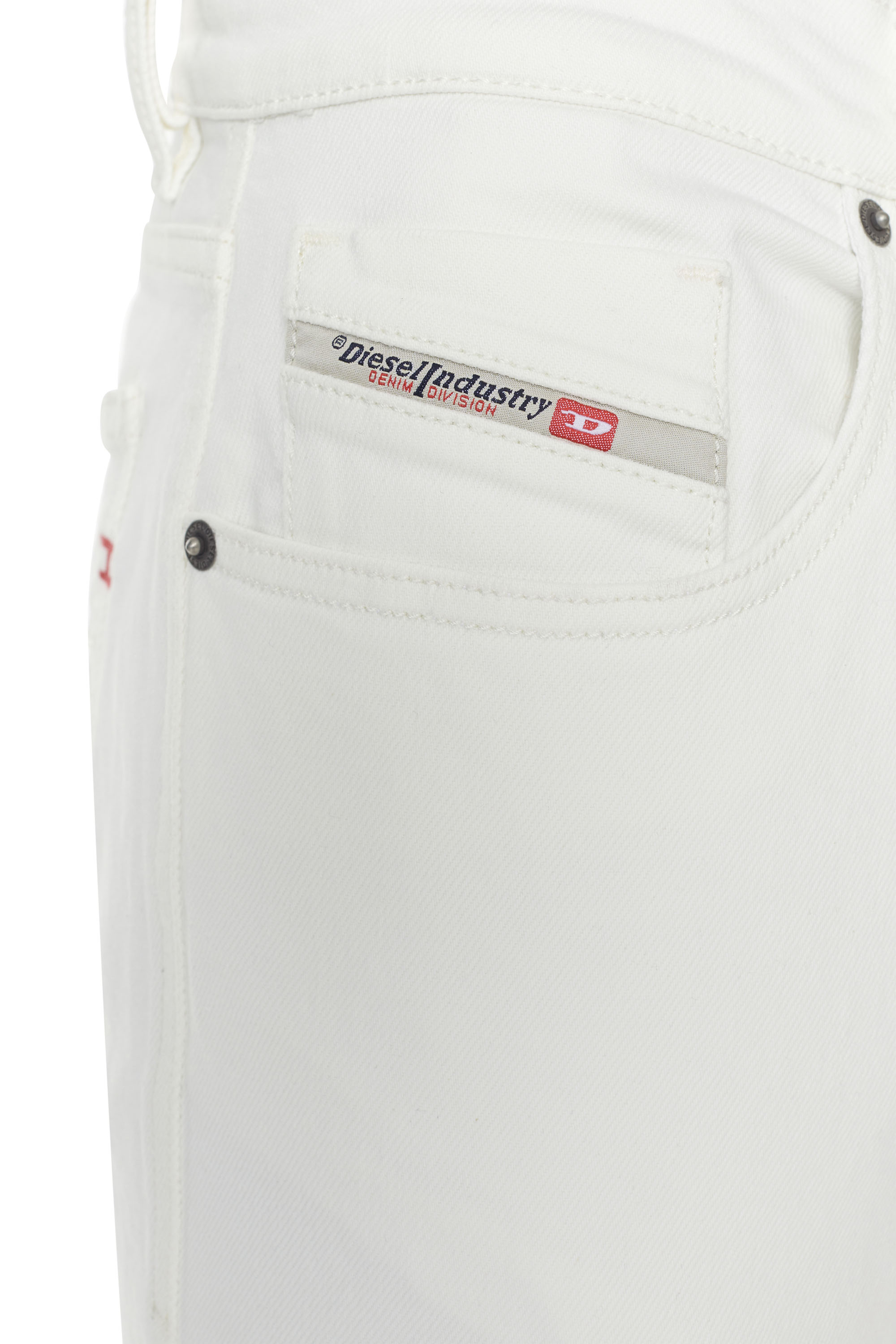 Diesel - 2019 D-STRUKT 09D63 Slim Jeans, White - Image 4