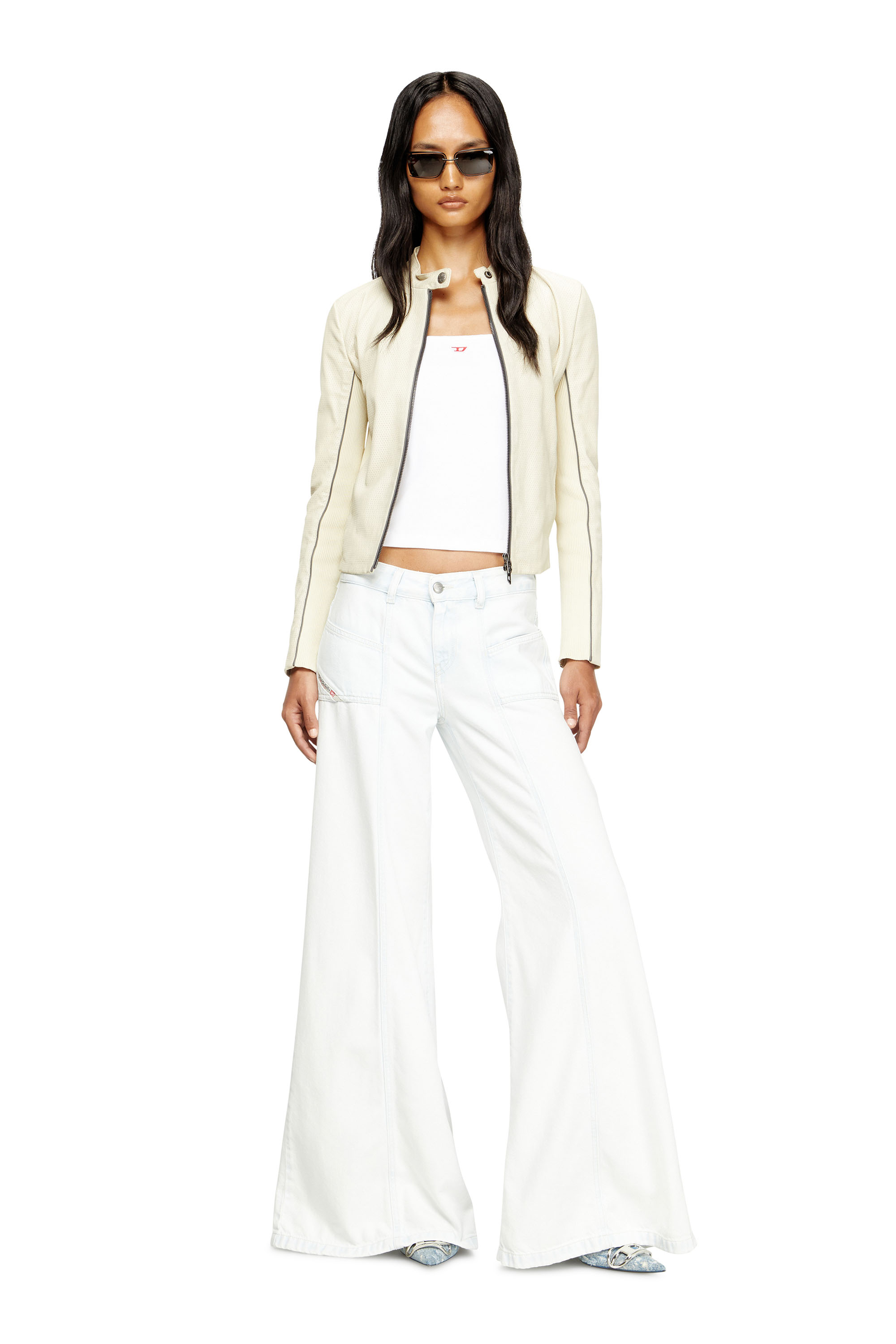 Diesel - Woman's Flare Jeans D-Akii 09M08, White - 1