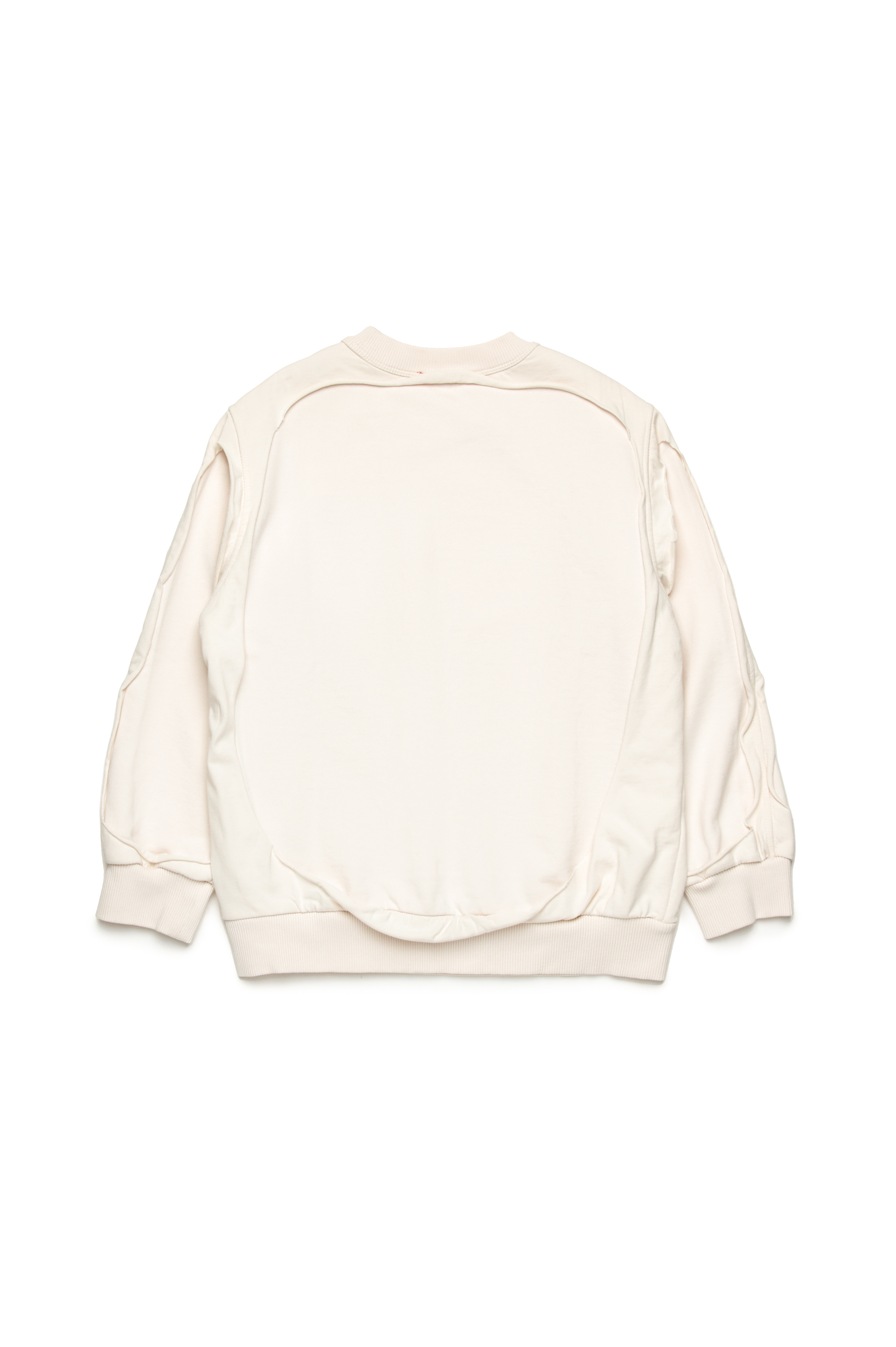 Diesel - SBOXTDBL OVER, Man's Peel-off sweatshirt with dégradé logo in White - 2