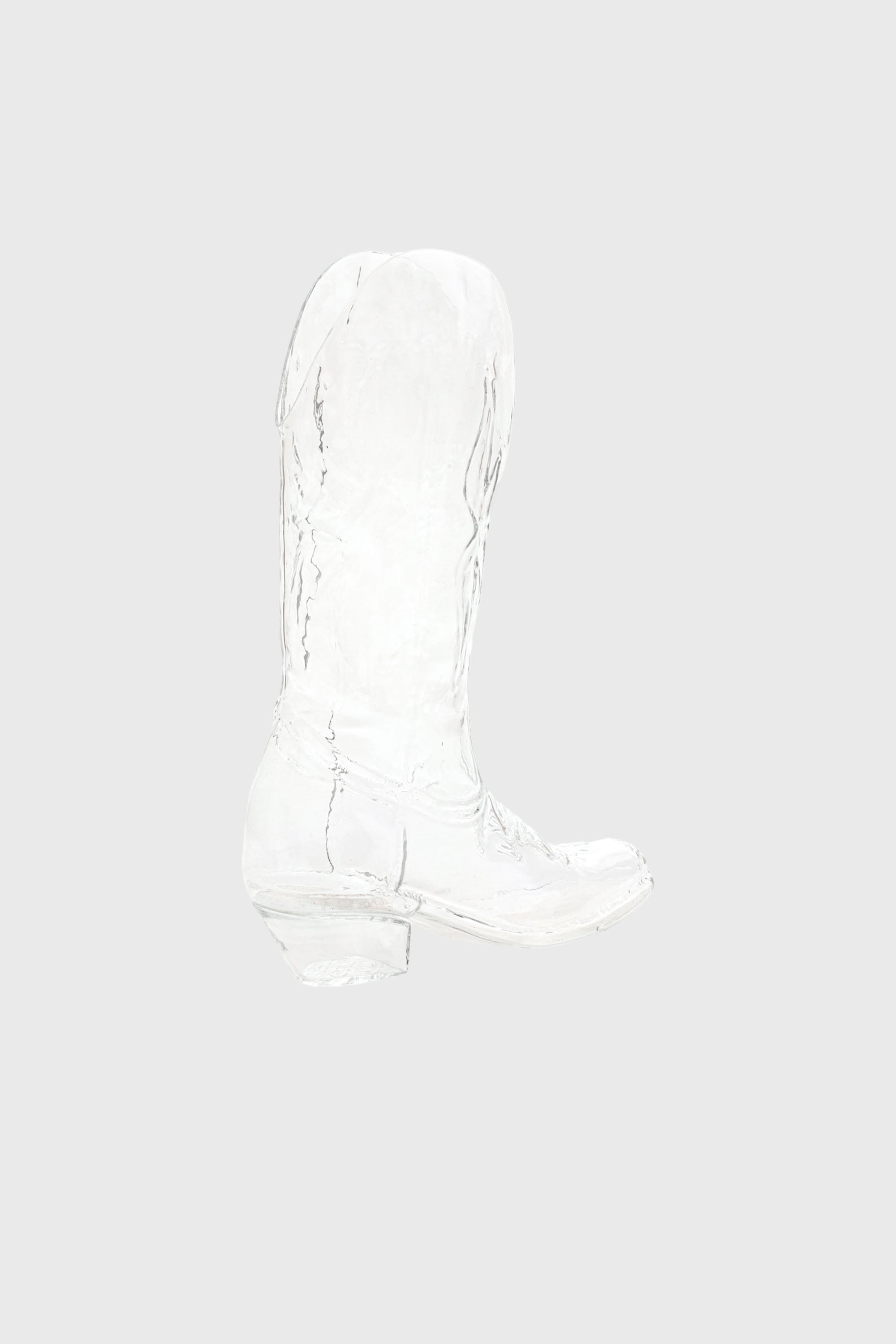 Diesel - 10064 GLASS VASE CRYSTALBOOTIE CM.24X8 H, Unisex's Glass vase in White - 2
