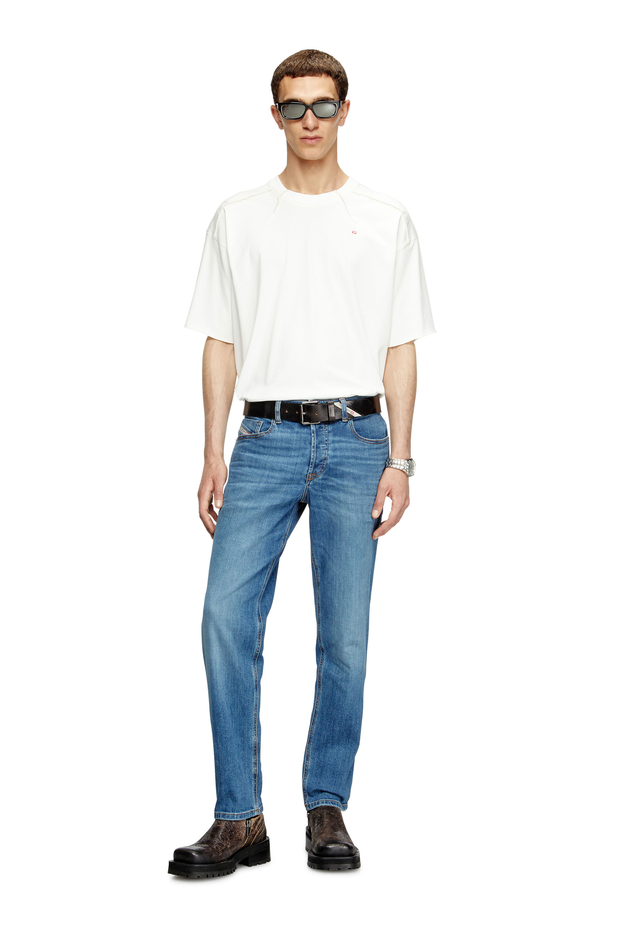 Diesel - Man's Regular Jeans 2023 D-Finitive 0KIAL, Light Blue - 2