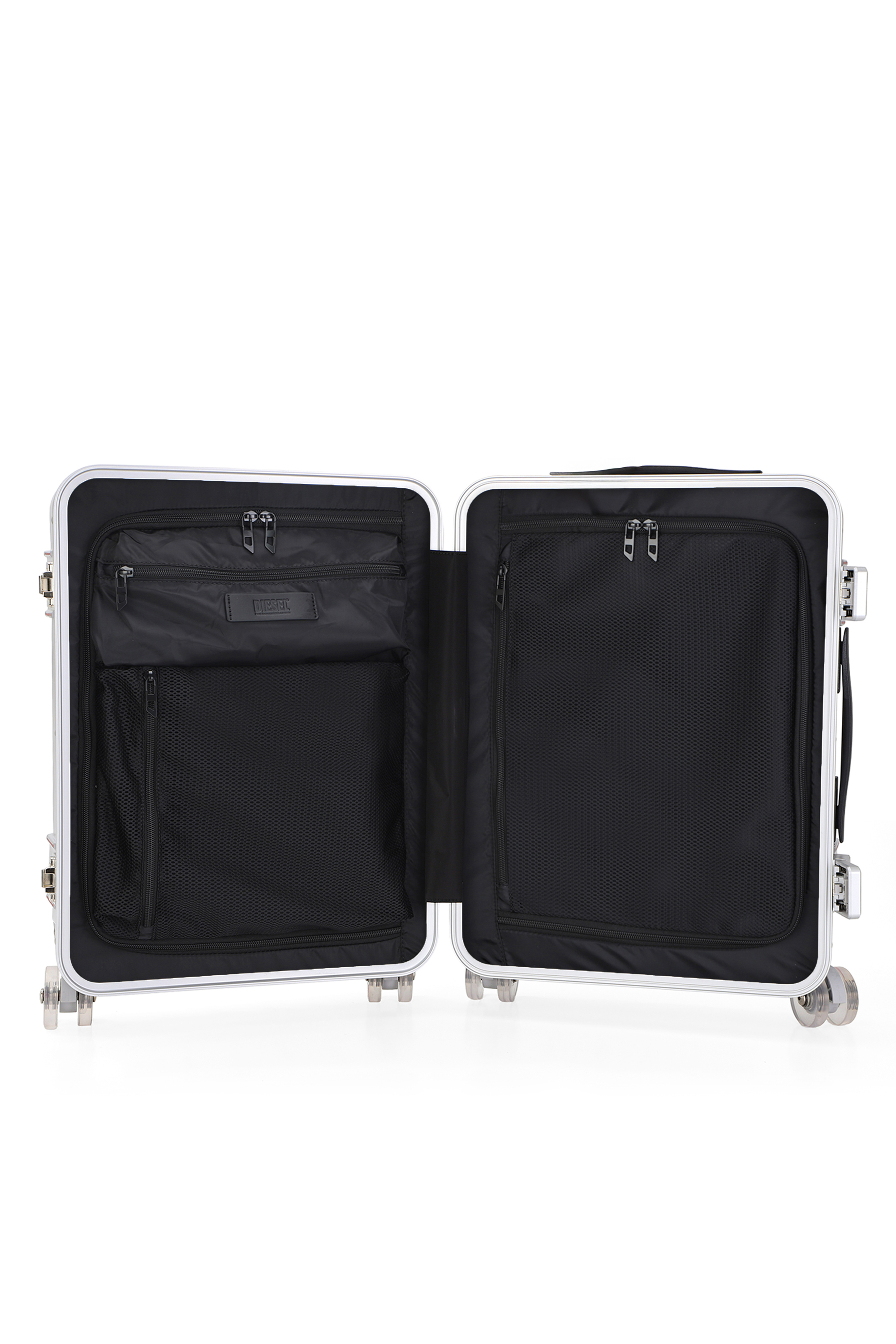 Diesel - DIESEL PC STRONG IMAGE TROLLEY- DSL003, Unisex's Rugged suitcase size S in Silver - 4