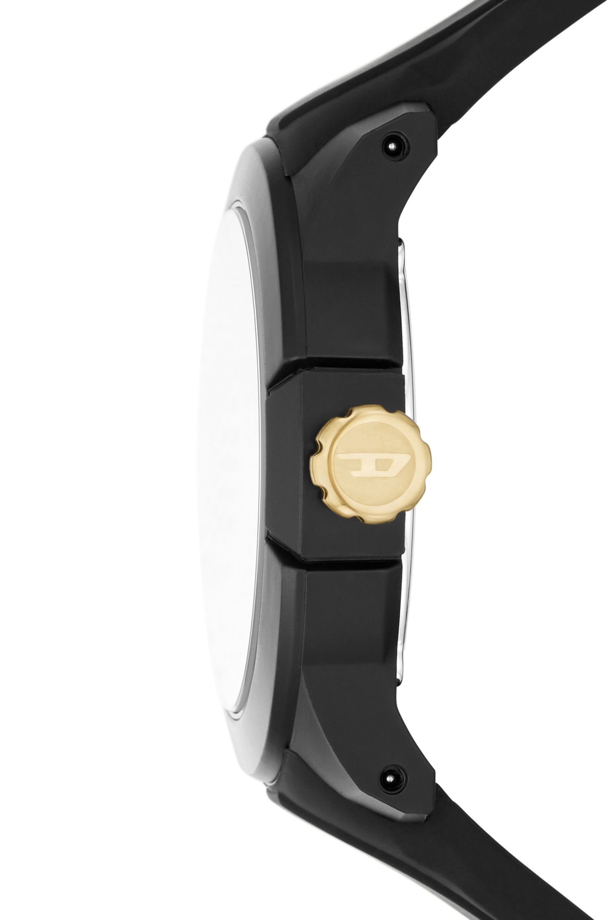Diesel - DZ1997, Unisex's Double Up Black Silicone Watch in Black - 3