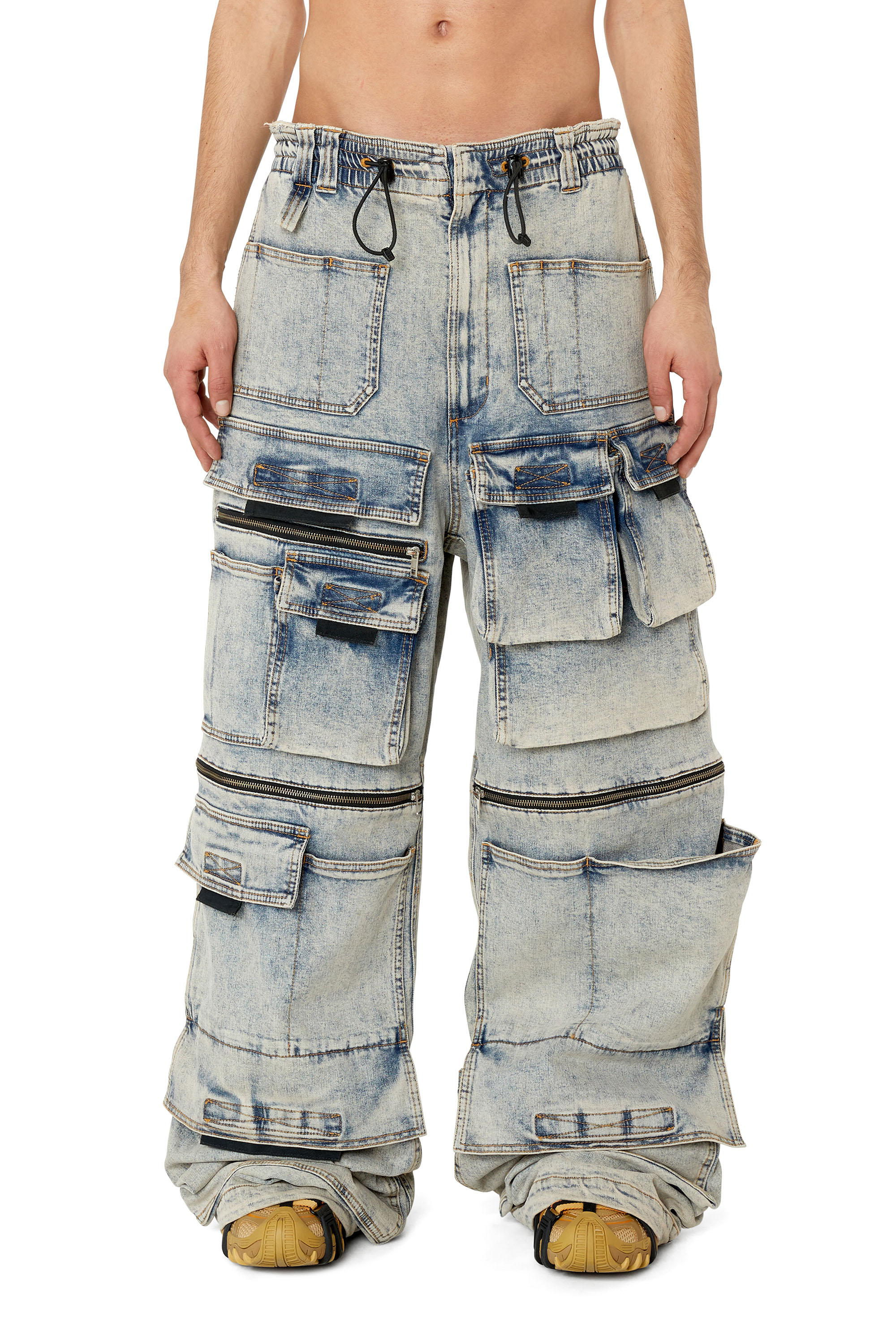 Diesel - Straight Jeans D-Onlypockets 09F12, Medium blue - Image 1