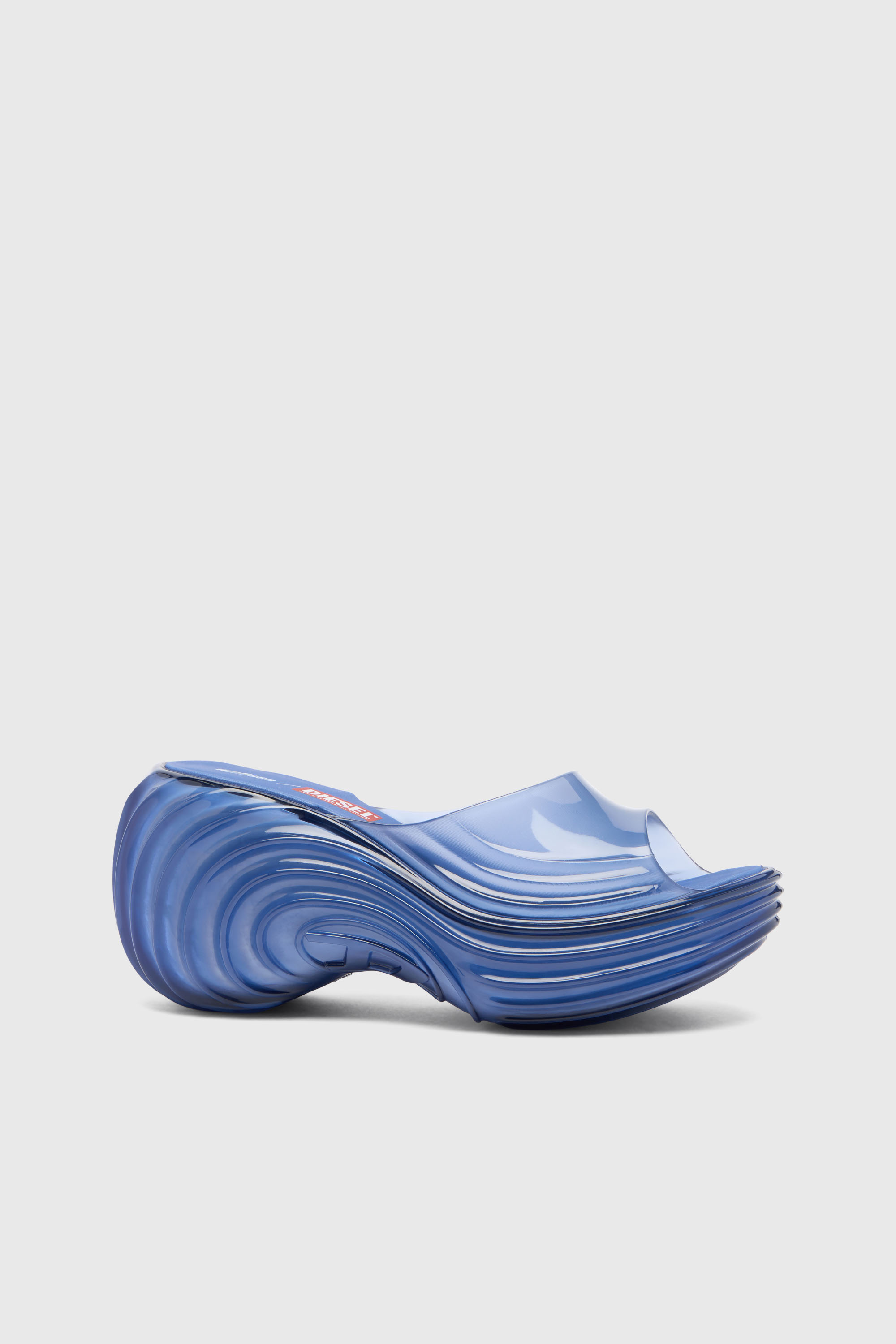 Diesel - MELISSA QUANTUM PLATFORM, Woman's Platform mule in Melflex&reg; in Blue - 6