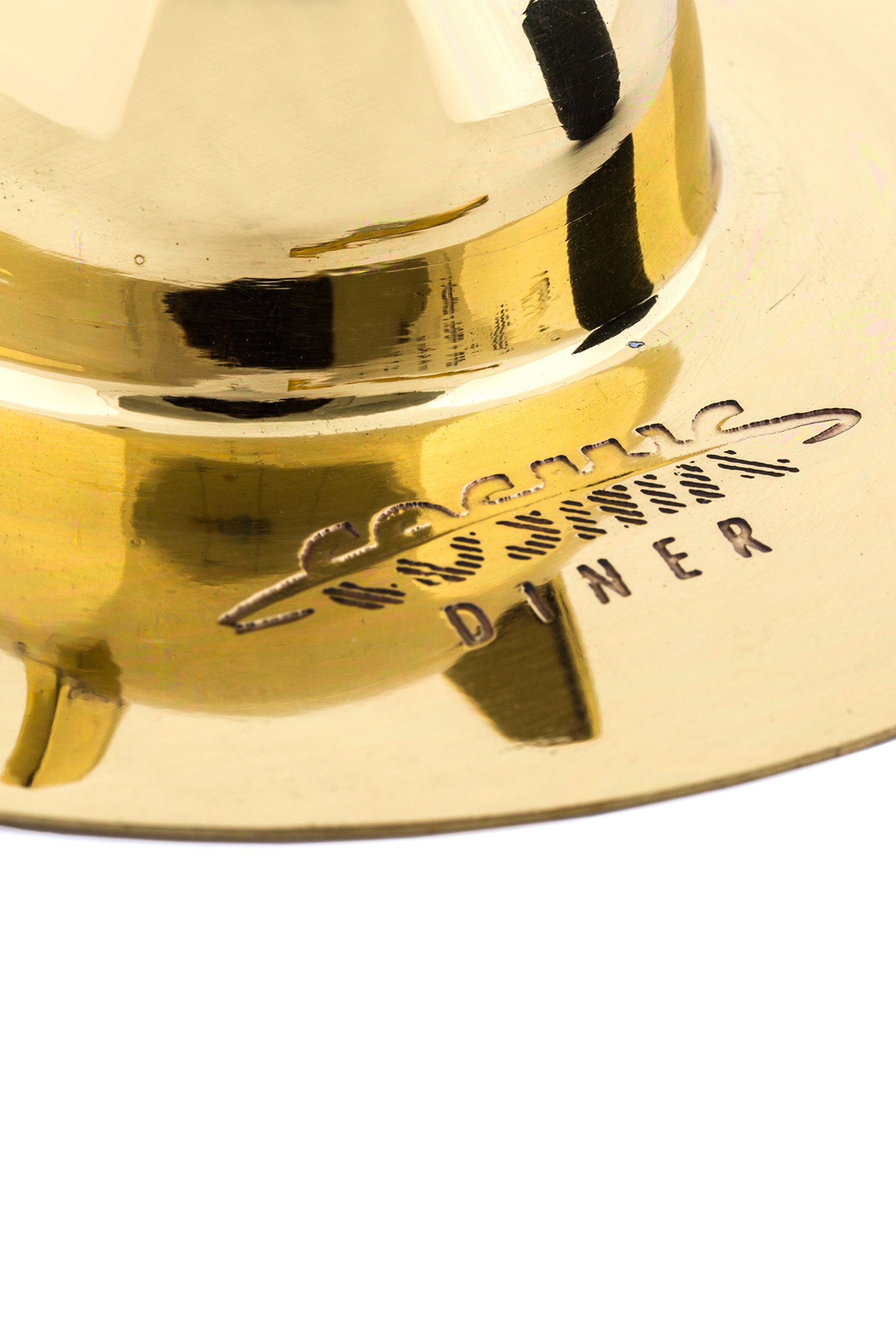 Diesel - 10873 COSMIC DINER, Unisex's Black stoneware and brass coffee set in Gold - 3