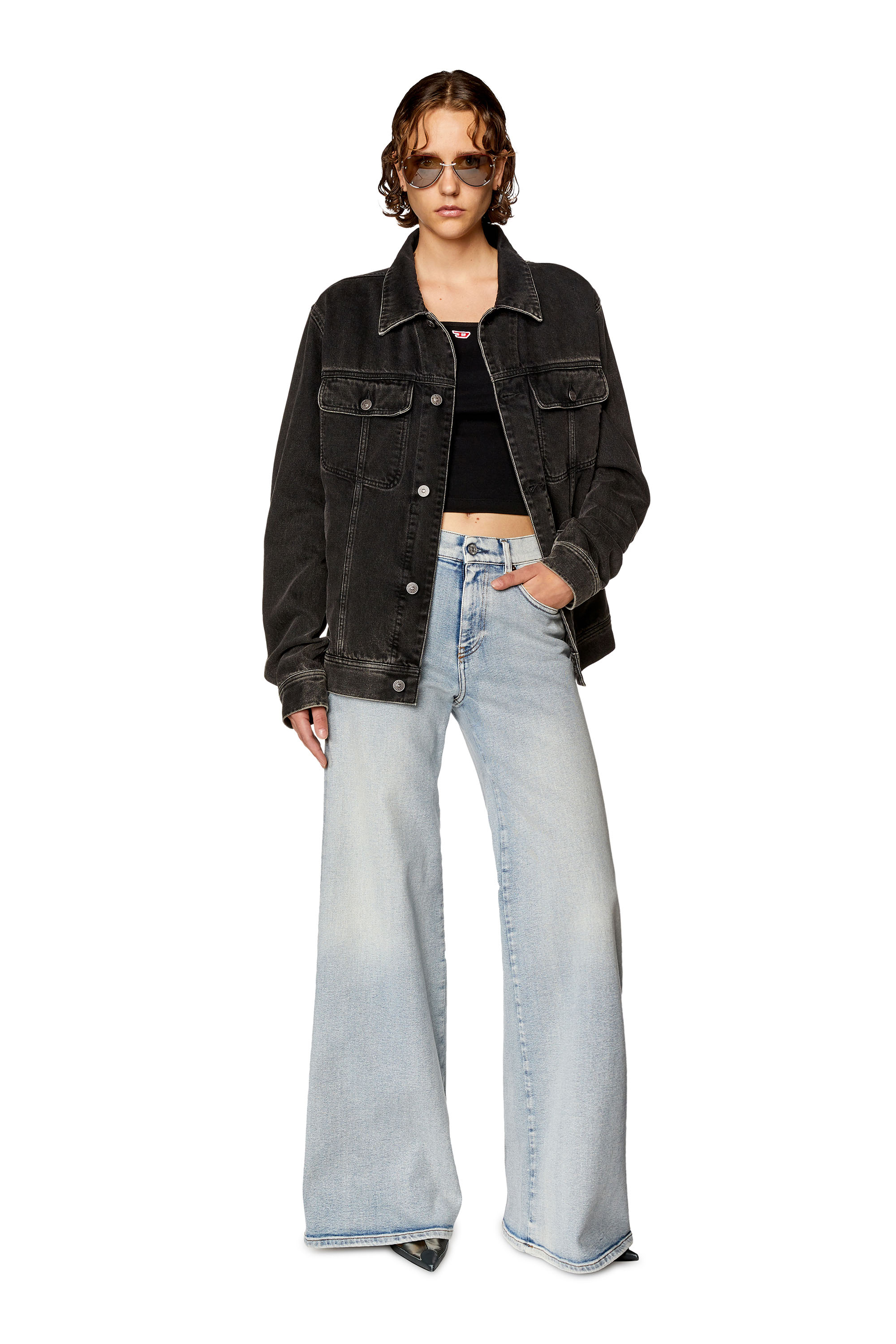 Diesel - 1978 D-Akemi 9C08L Bootcut and Flare Jeans, Light Blue - Image 4