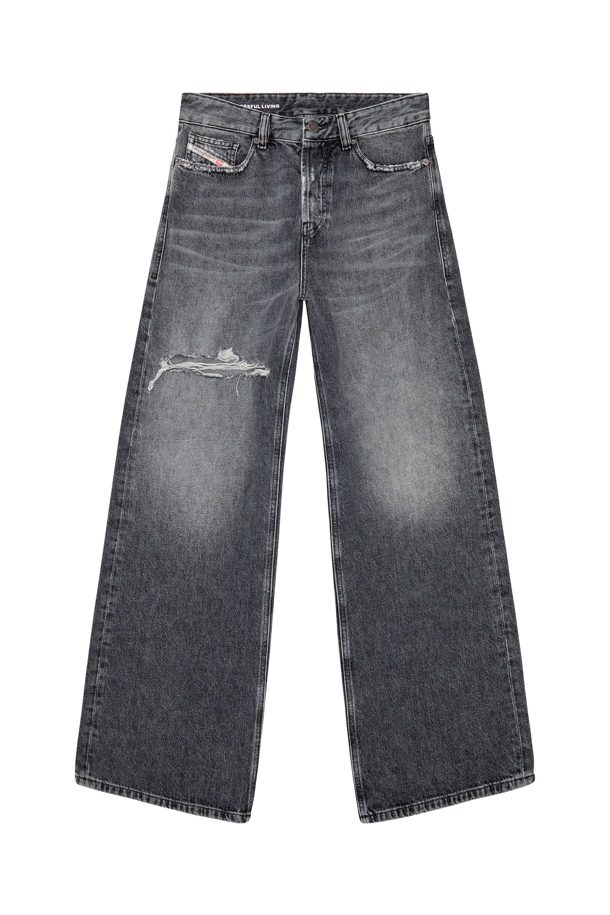 Diesel - Straight Jeans 1996 D-Sire 007X4, Black/Dark grey - Image 5