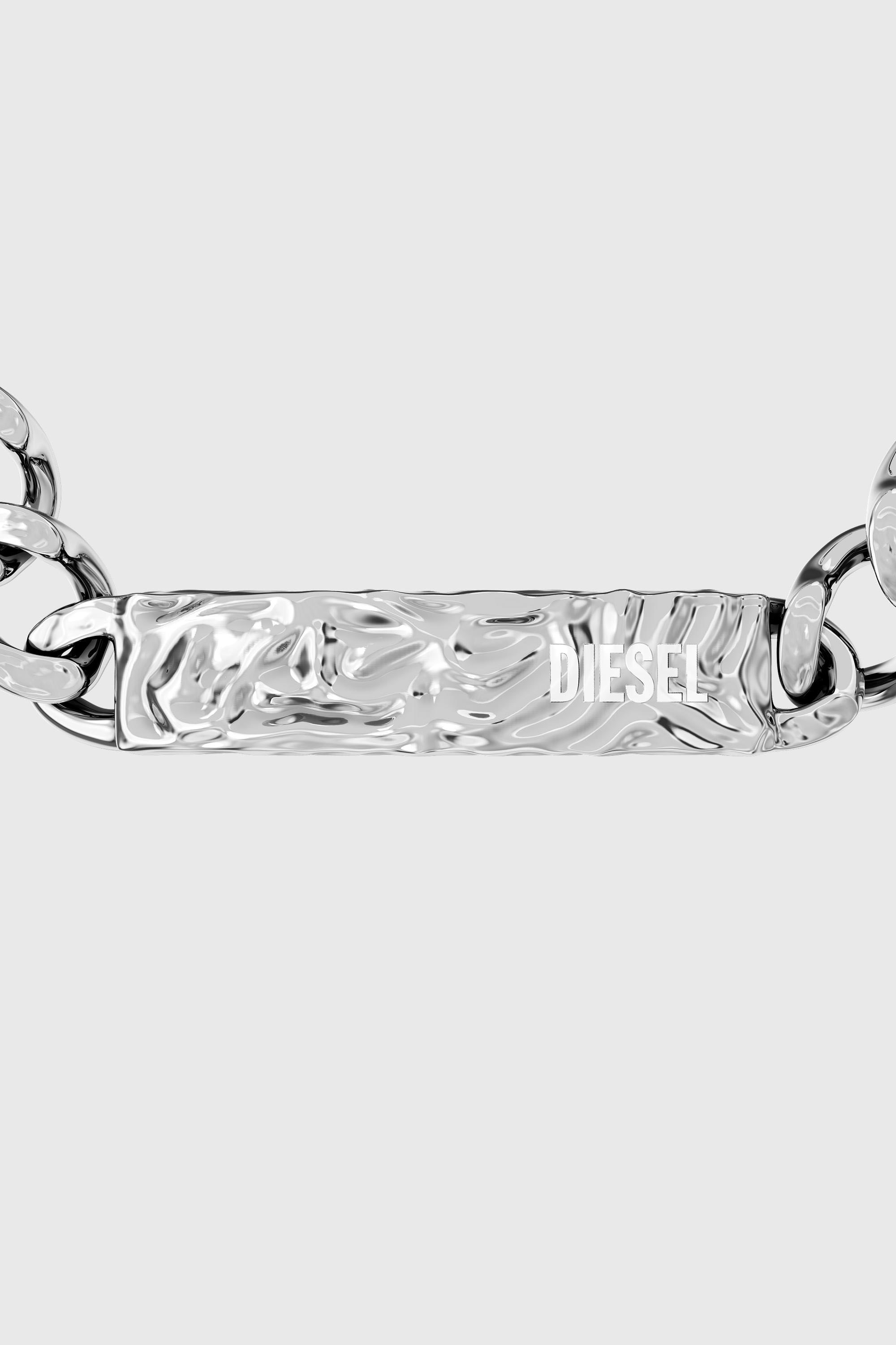 Diesel - DX1732040, Unisex's Stainless Steel ID Bracelet in Silver - 3
