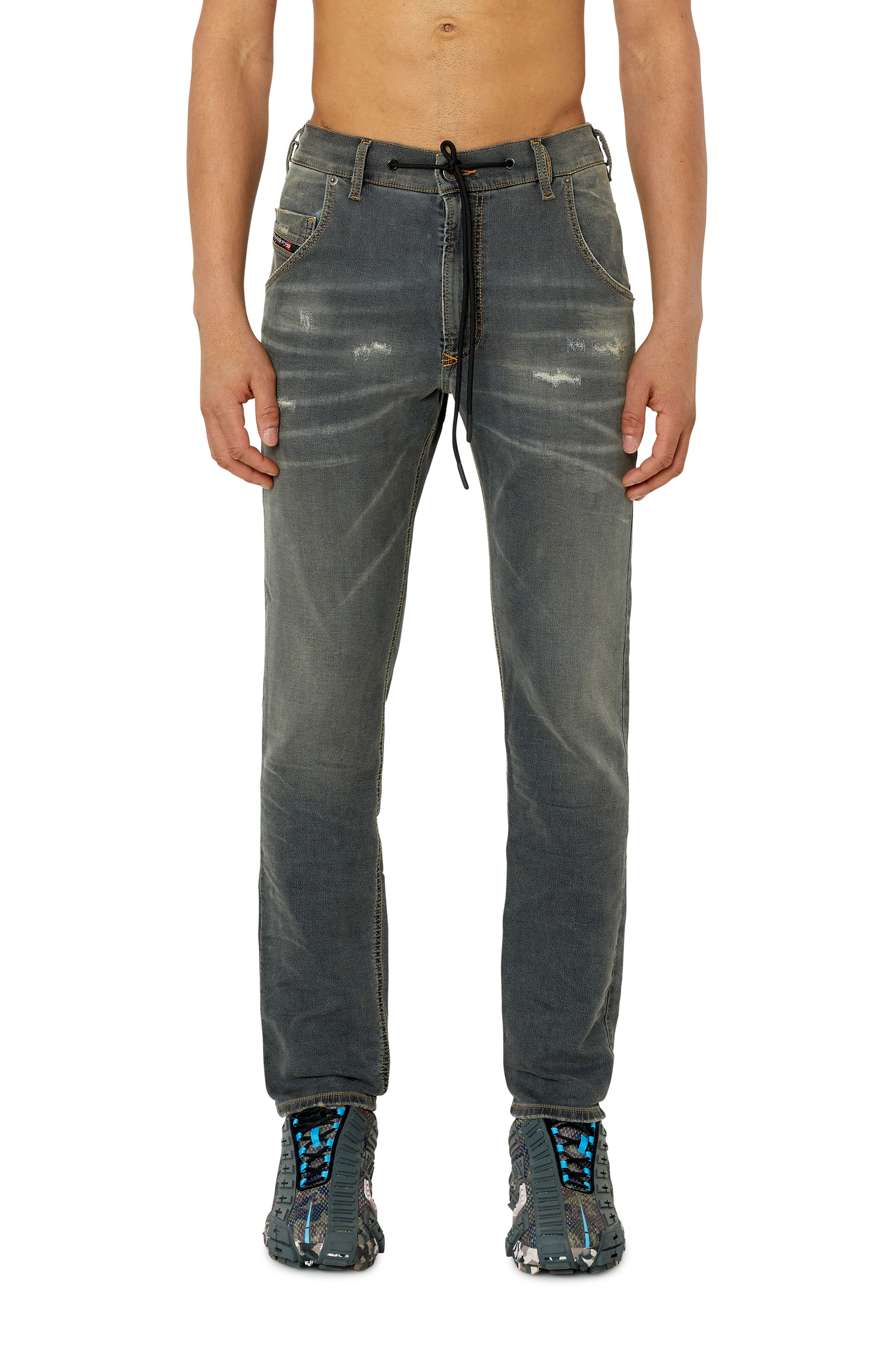 Diesel - Tapered 2030 D-Krooley Joggjeans® E689V, Dark grey - Image 2