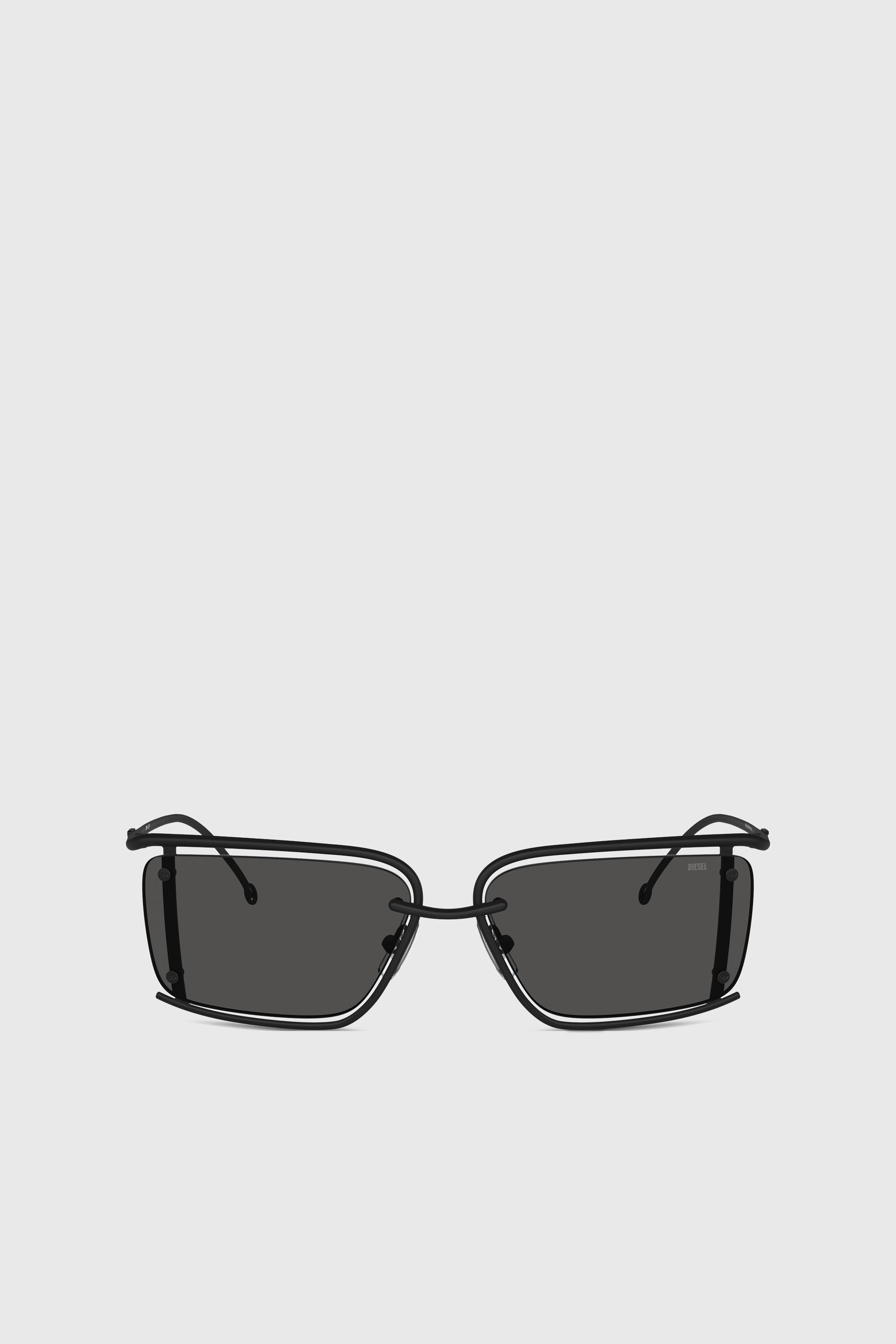 Diesel - 0DL1002, Unisex's Rectangle sunglasses in Black - 1