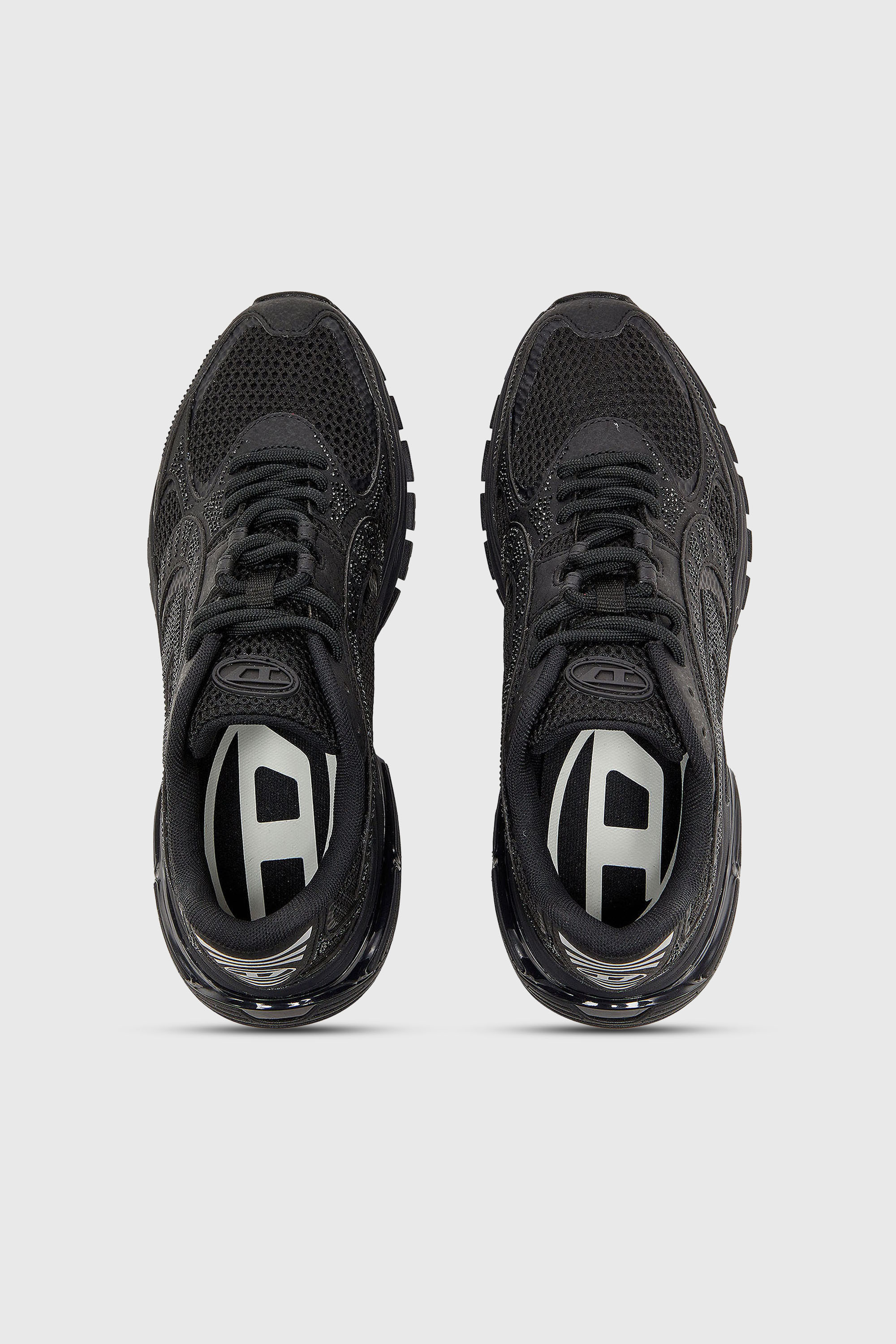 Diesel - S-PRO-V-DENSE LOW W, Woman's S-Pro-V-Dense - Mesh sneakers with crystals in Black - 4