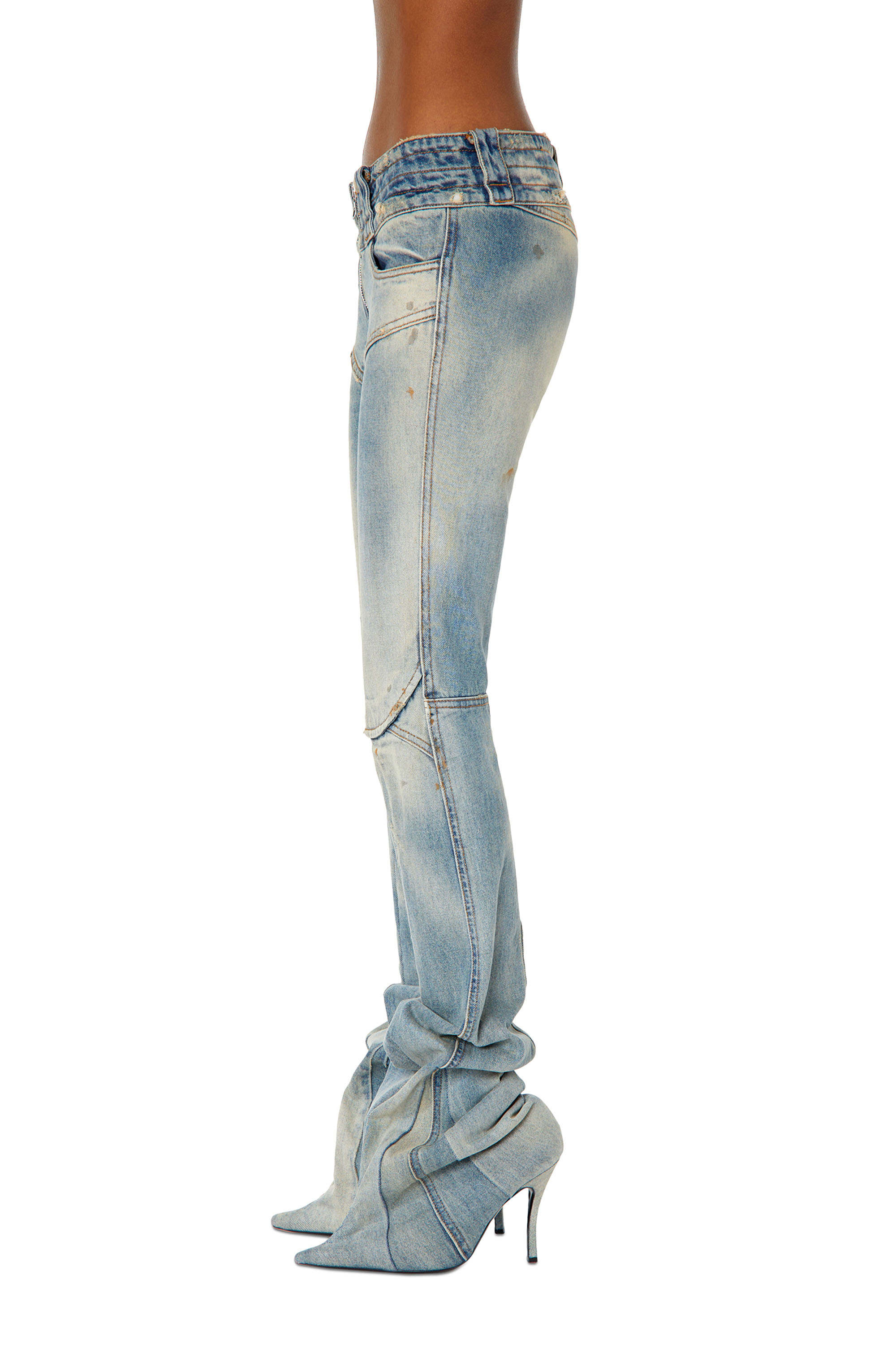 Diesel - DE-Bikerboot 0ENAF Regular Jeans, Light Blue - Image 6