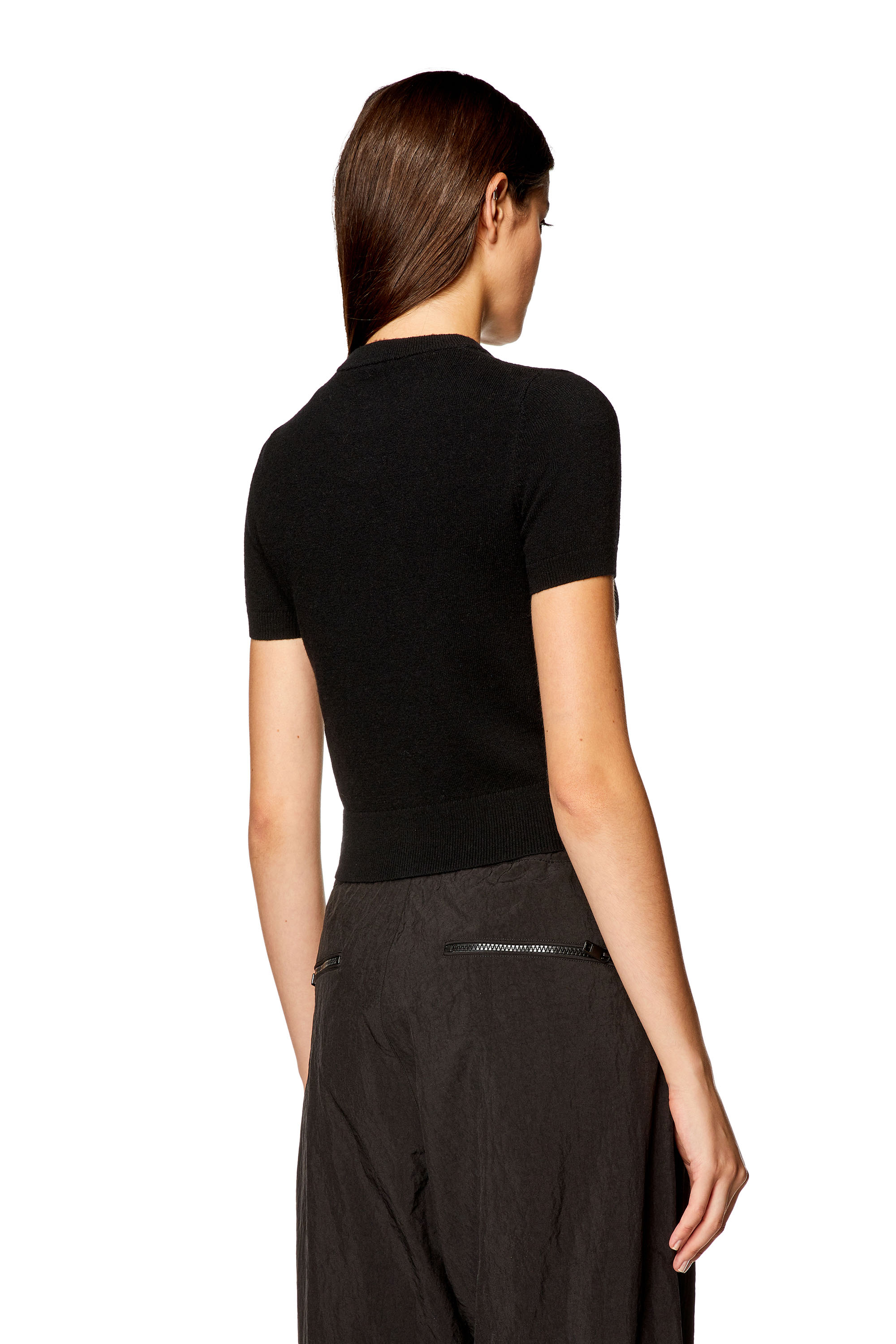 M-ARGA, Black Diesel - M-ARGA, Woman's Wool and cashmere top in Black - 4