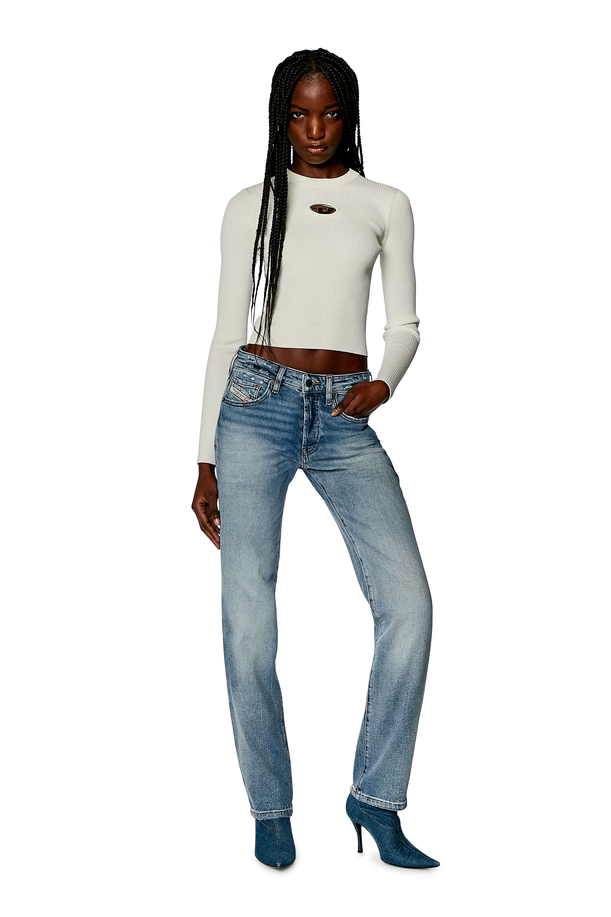 Diesel - Straight Jeans 1989 D-Mine 0PFAR, Light Blue - Image 1