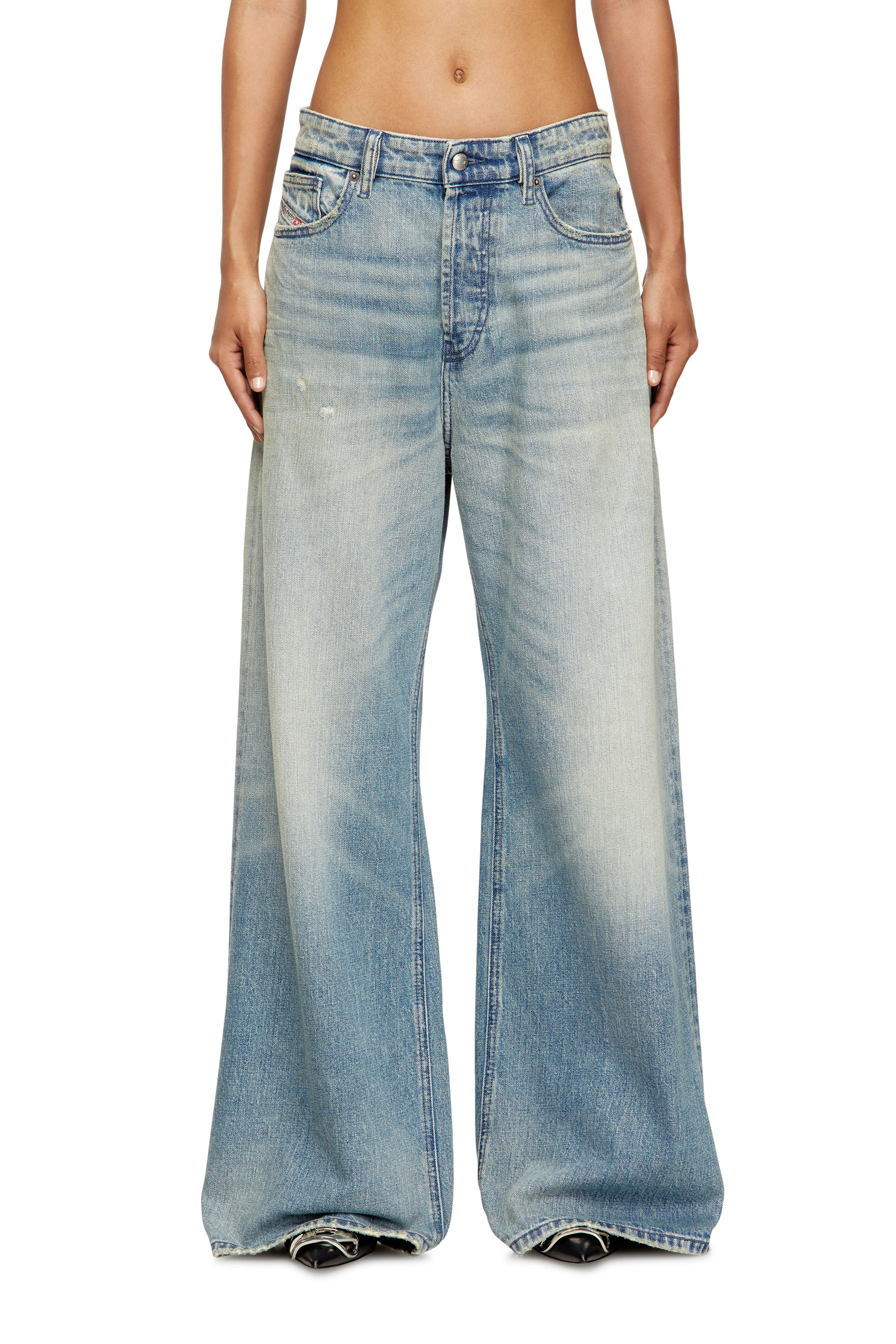 Relaxed Jeans 1996 D-Sire 0DBEC, Light Blue Diesel - Woman's Relaxed Jeans 1996 D-Sire 0DBEC, Light Blue - 3